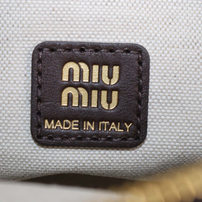 Miu Miu Cacao Suede Pouch Bag