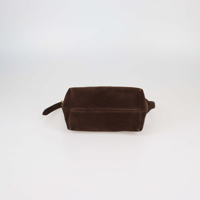 Miu Miu Cacao Suede Pouch Bag