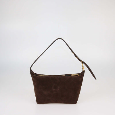 Miu Miu Cacao Suede Pouch Bag