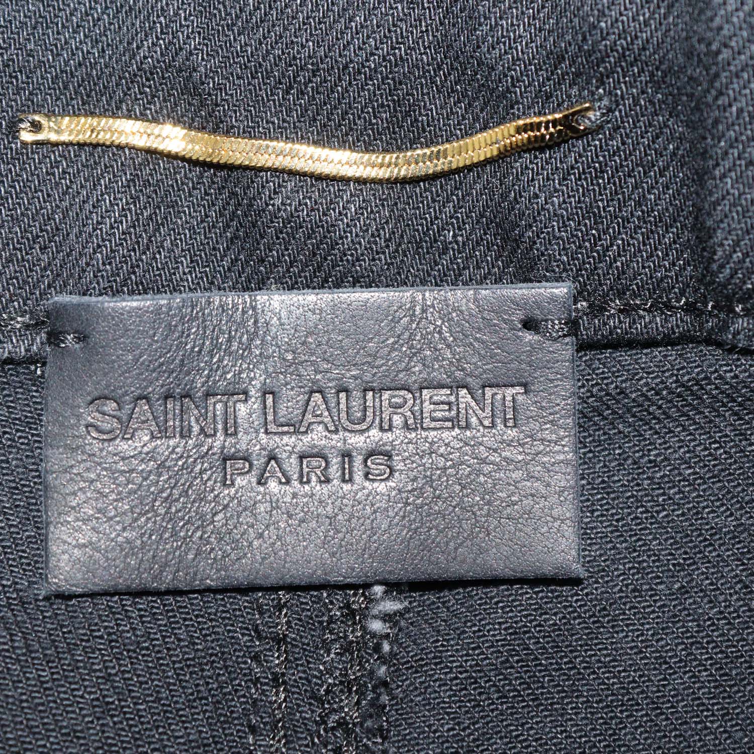 Saint Laurent Black Denim Skinny Leg Pants
