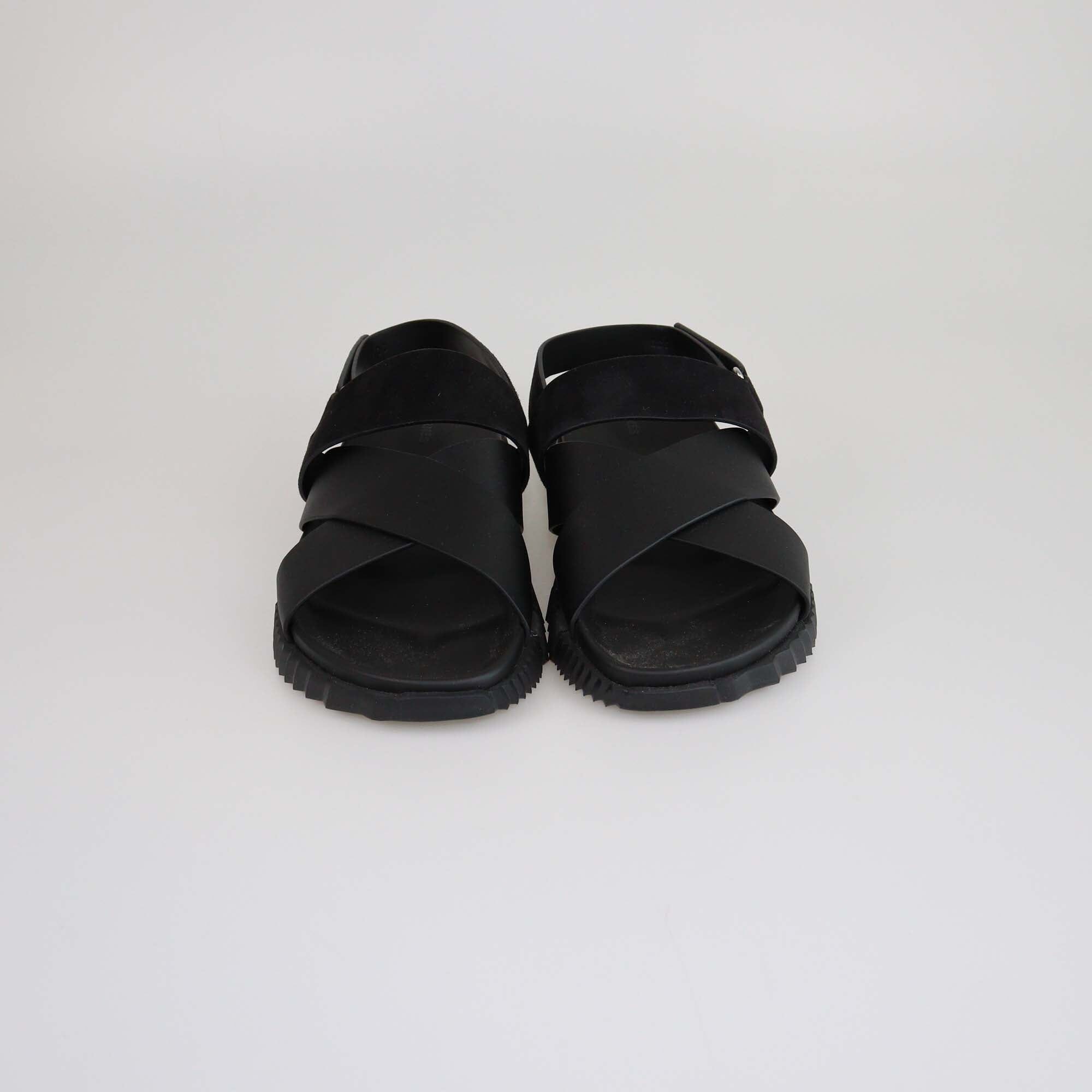 Hermes Noir Electric Sandals Mens Hermes 