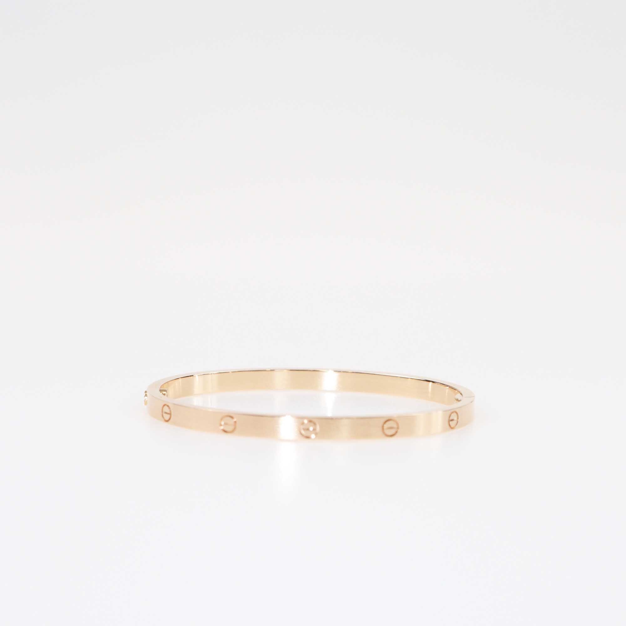 Cartier Love 18K Rose Gold Bracelet Size 16 Accessories Cariter 