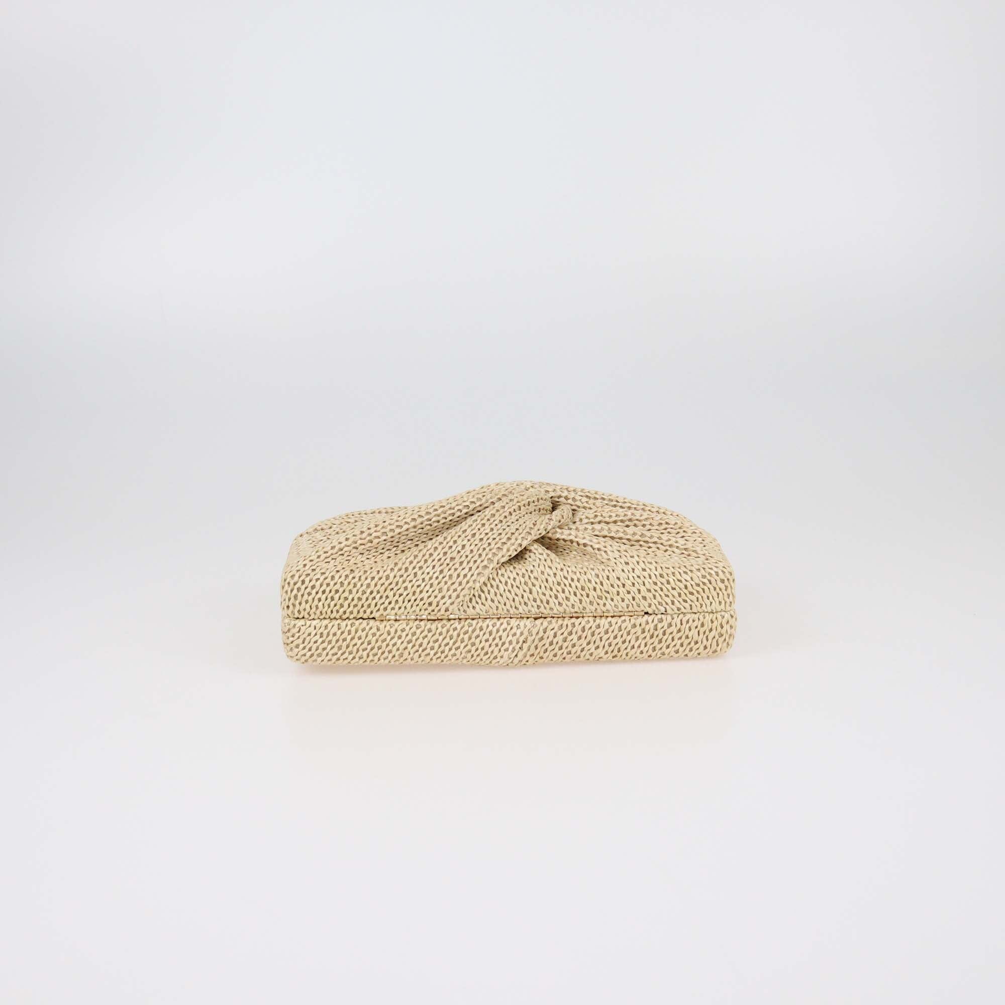 Cult Gaia Natural Raffia Lisse Clutch Womens Cult Gaia 
