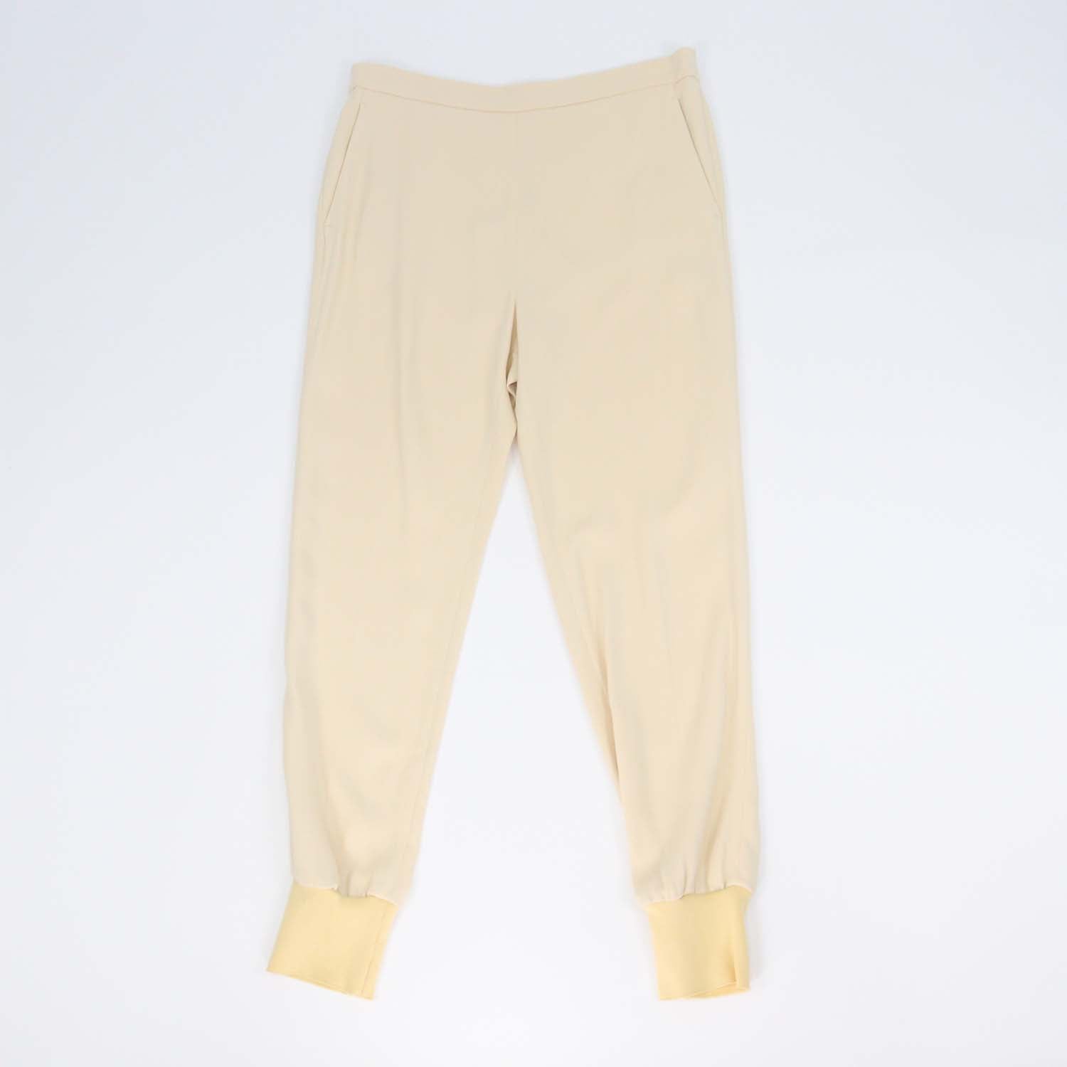 Stella McCartney Cream Viscose Cady Jogger Pants