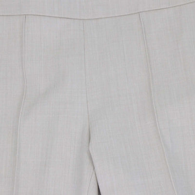 Loro Piana Beige Blend Wool Pleated Straight Fit Pants