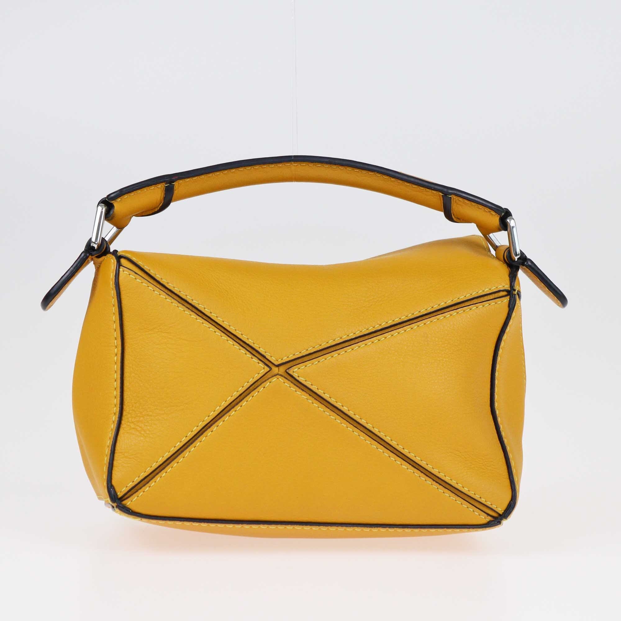 Loewe Mustard Mini Puzzle Top Handle Bag Bags Loewe 