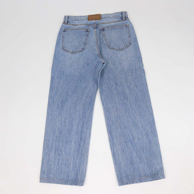 Alexander Wang Blue Denim EZ-Cut Out Straight Fit Pants