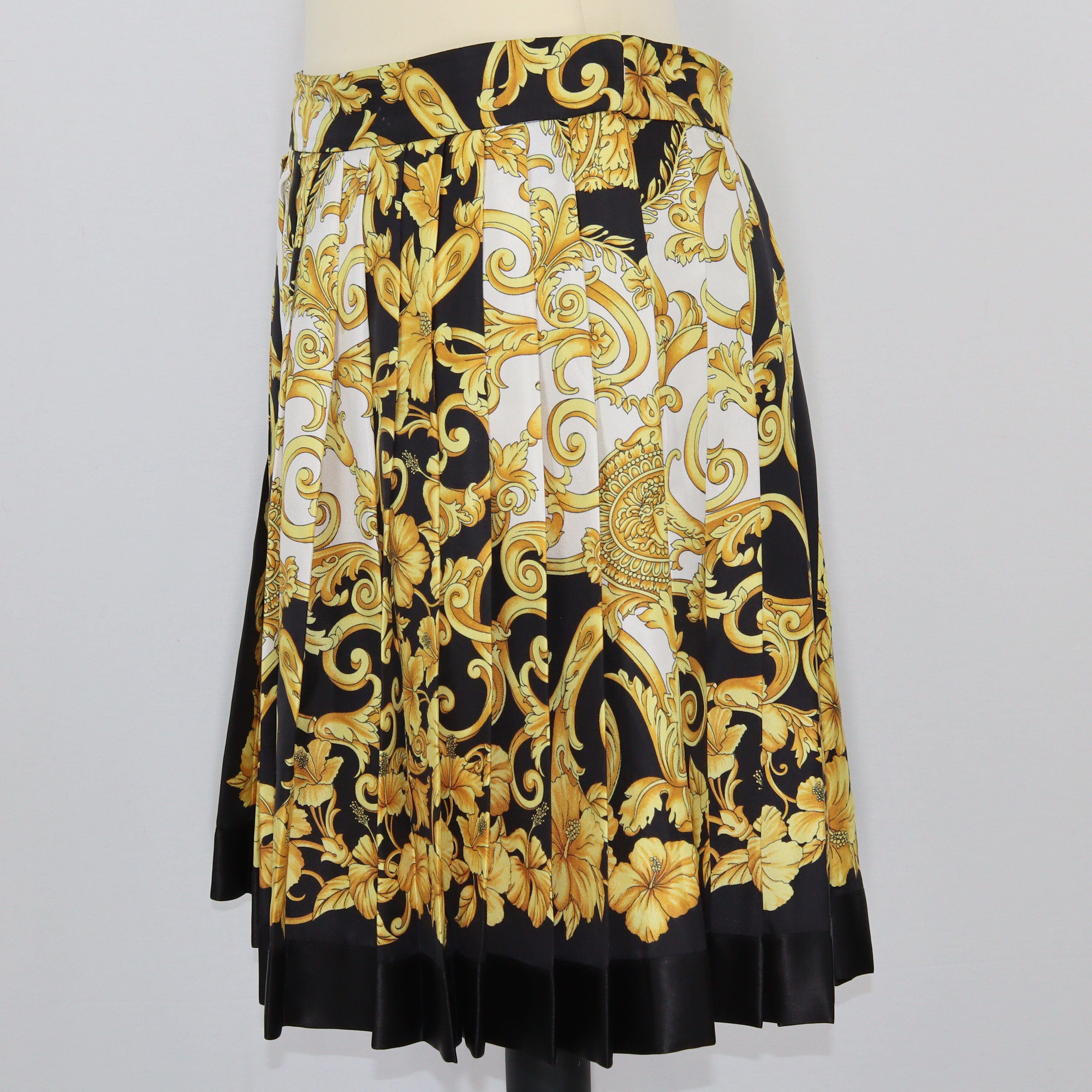 Multicolor Printed Midi Skirt Clothings Versace 