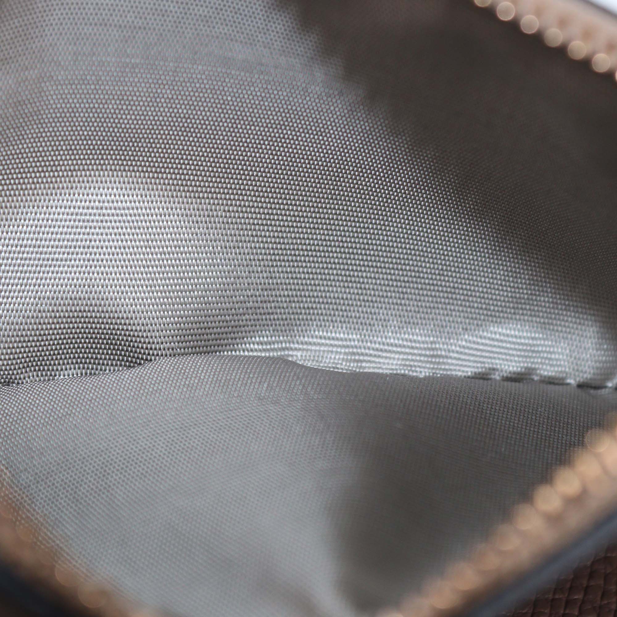 Valentino Dark Beige Leather VLogo Compact Wallet