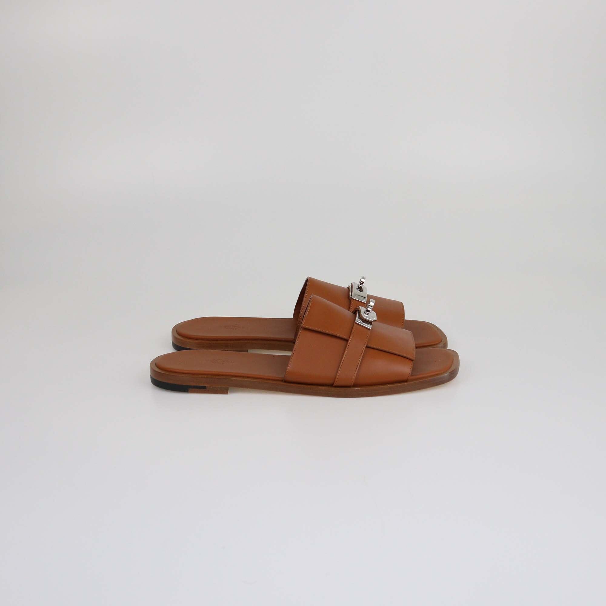 Hermes Naturel Gabriel Sandals Mens Hermes 