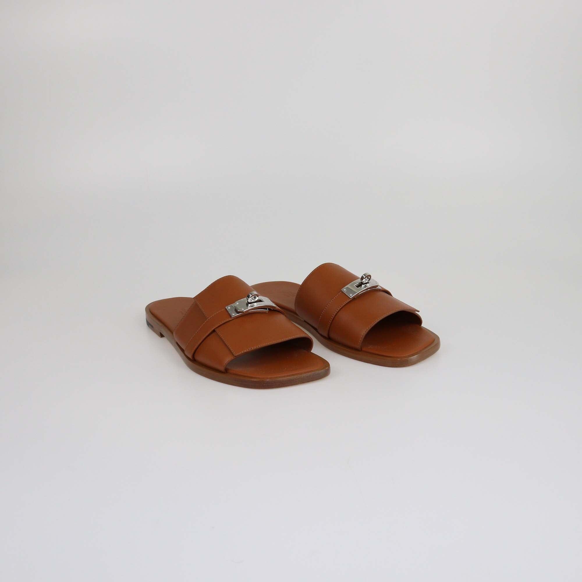 Hermes Naturel Gabriel Sandals Mens Hermes 