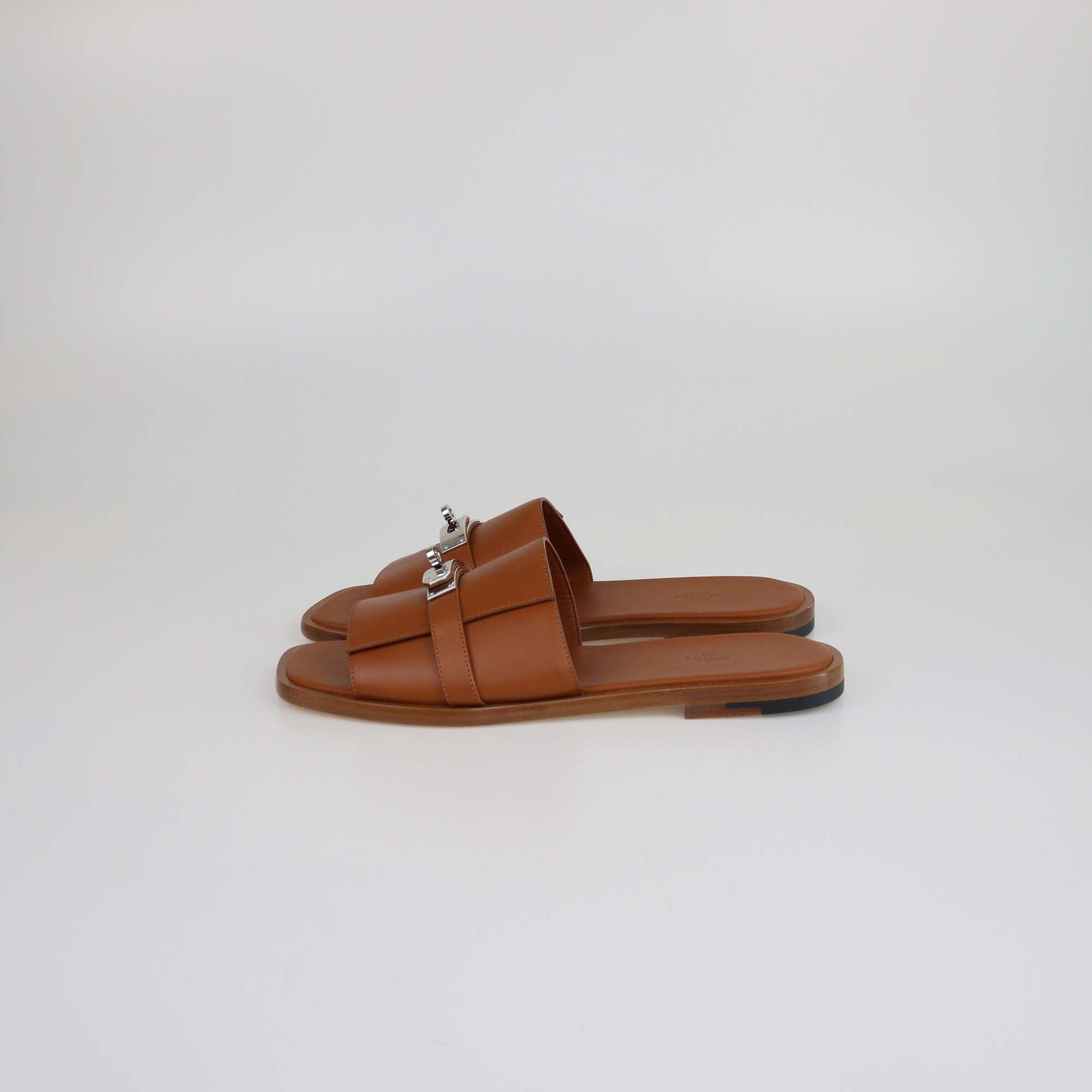 Hermes Naturel Gabriel Sandals Mens Hermes 