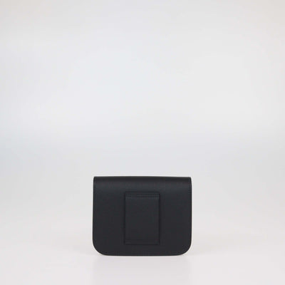 Hermes Black Epsom Leather Constance Slim Wallet
