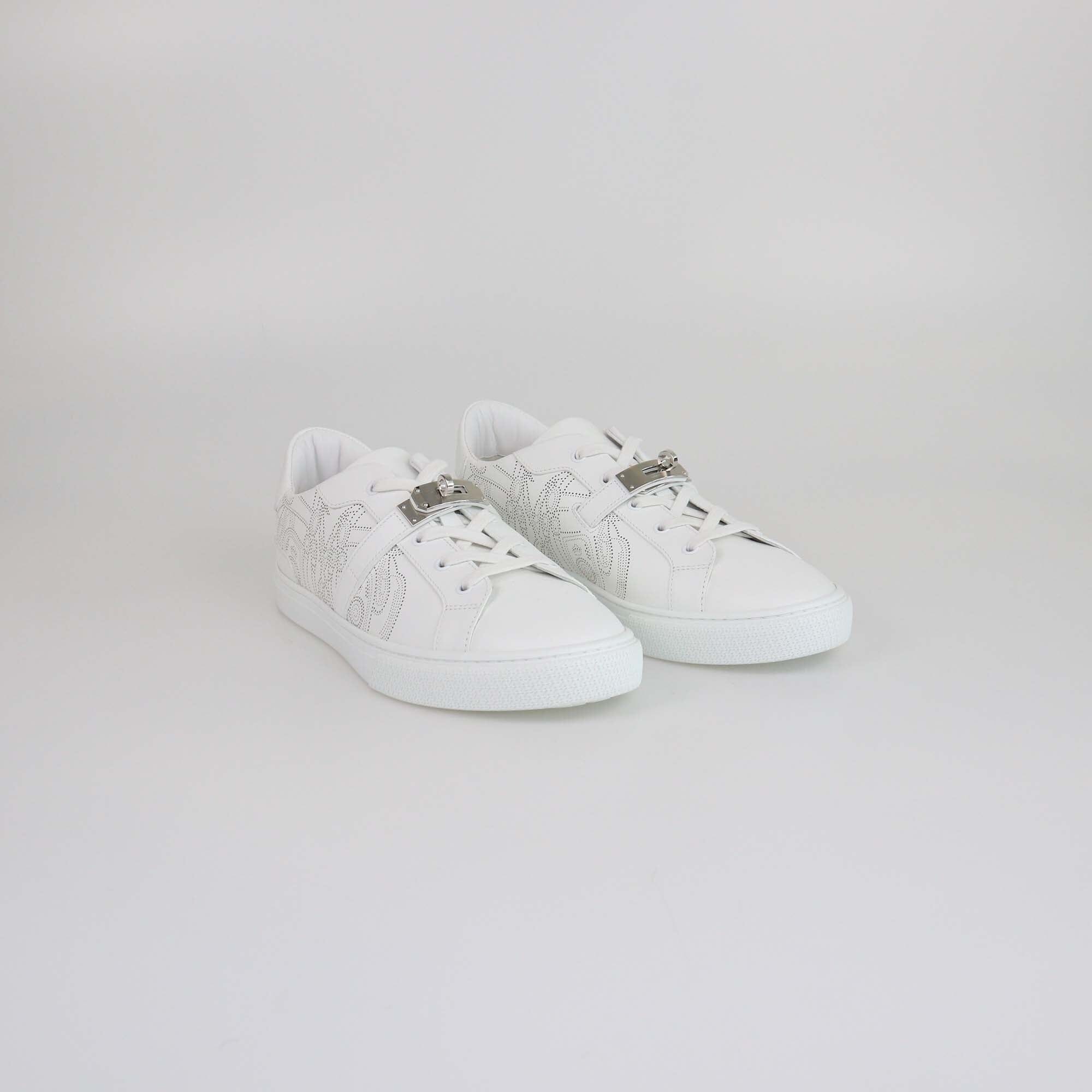 Hermes Blanc Brides De Gala Day Low Top Sneakers Mens Hermes 