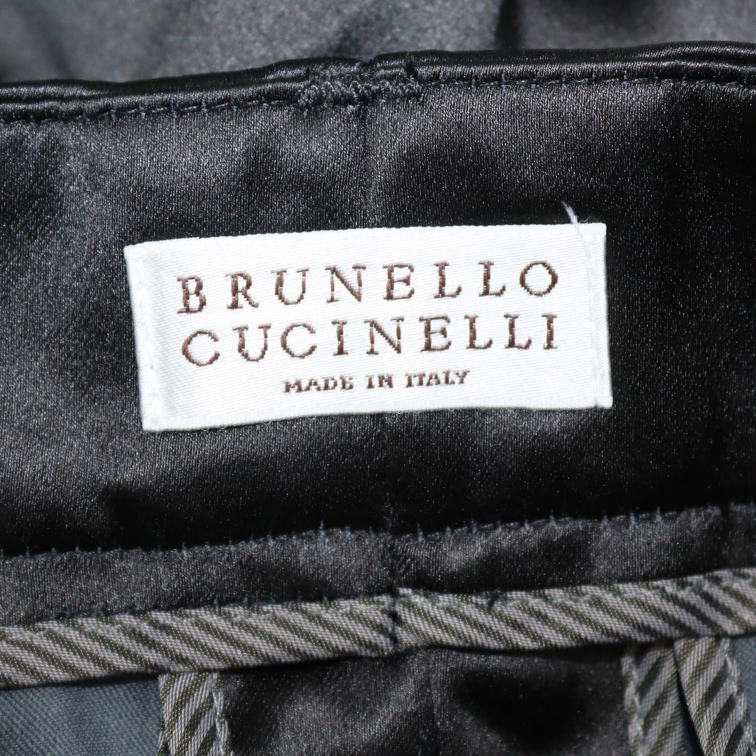 Brunello Cucinelli Black Cotton & Silk Flared Pants