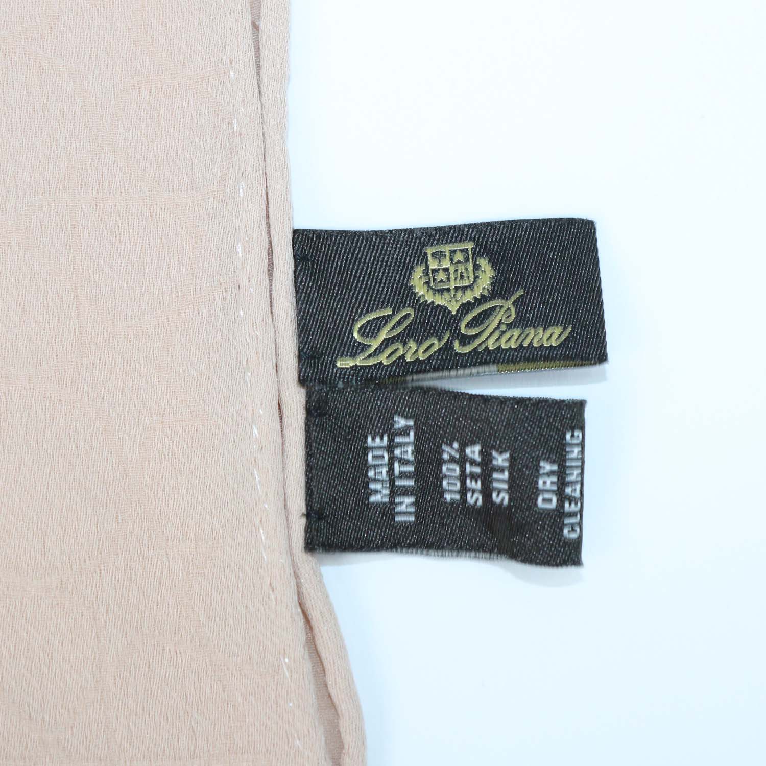 Loro Piana Beige Silk Ceramic Mandala Stole