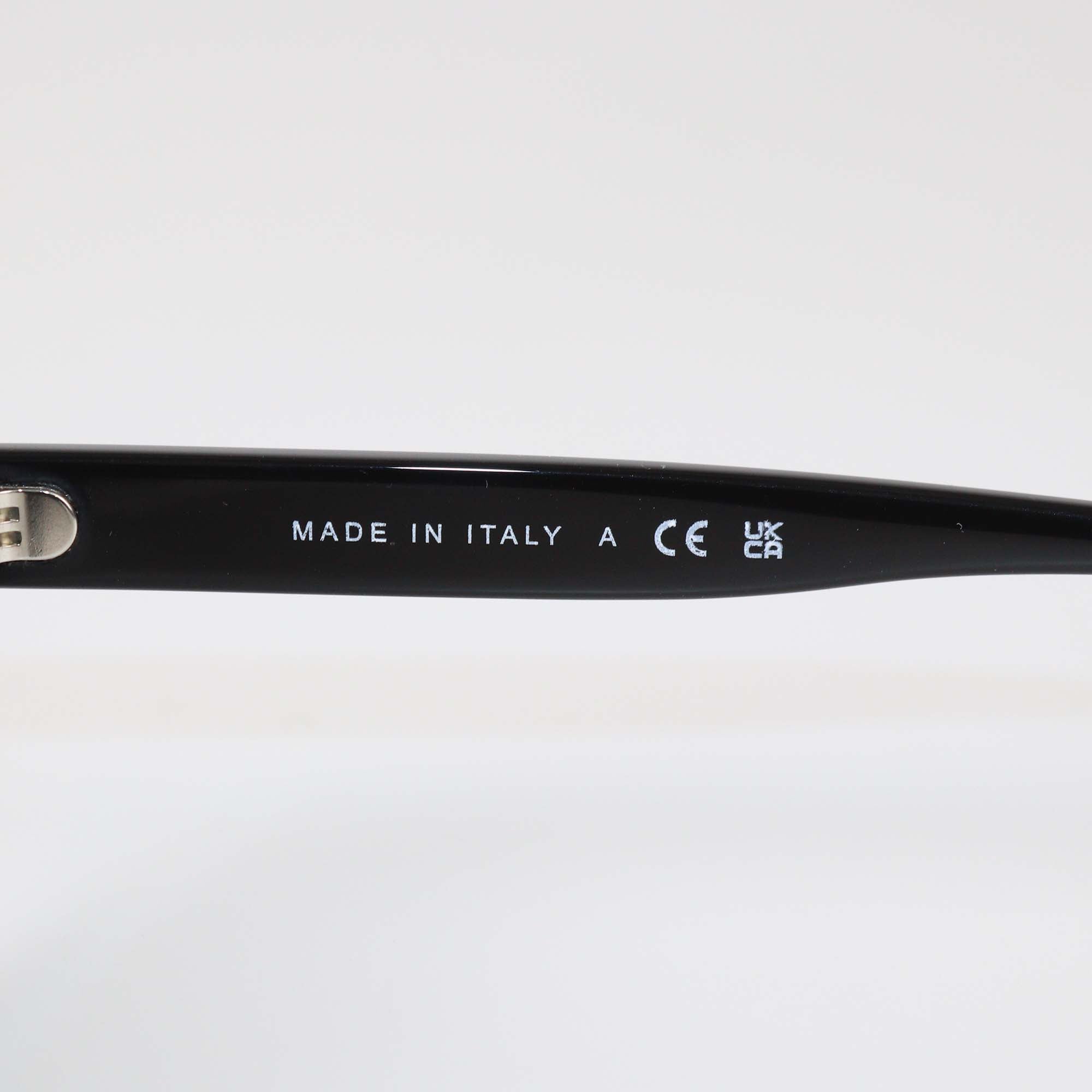 Chanel Black Oval Sunglasses