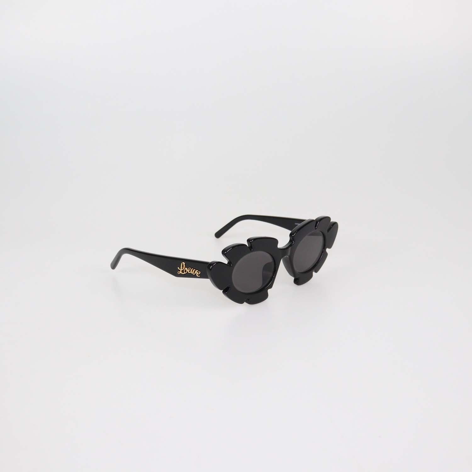 Loewe Black Flower Frame Sunglasses