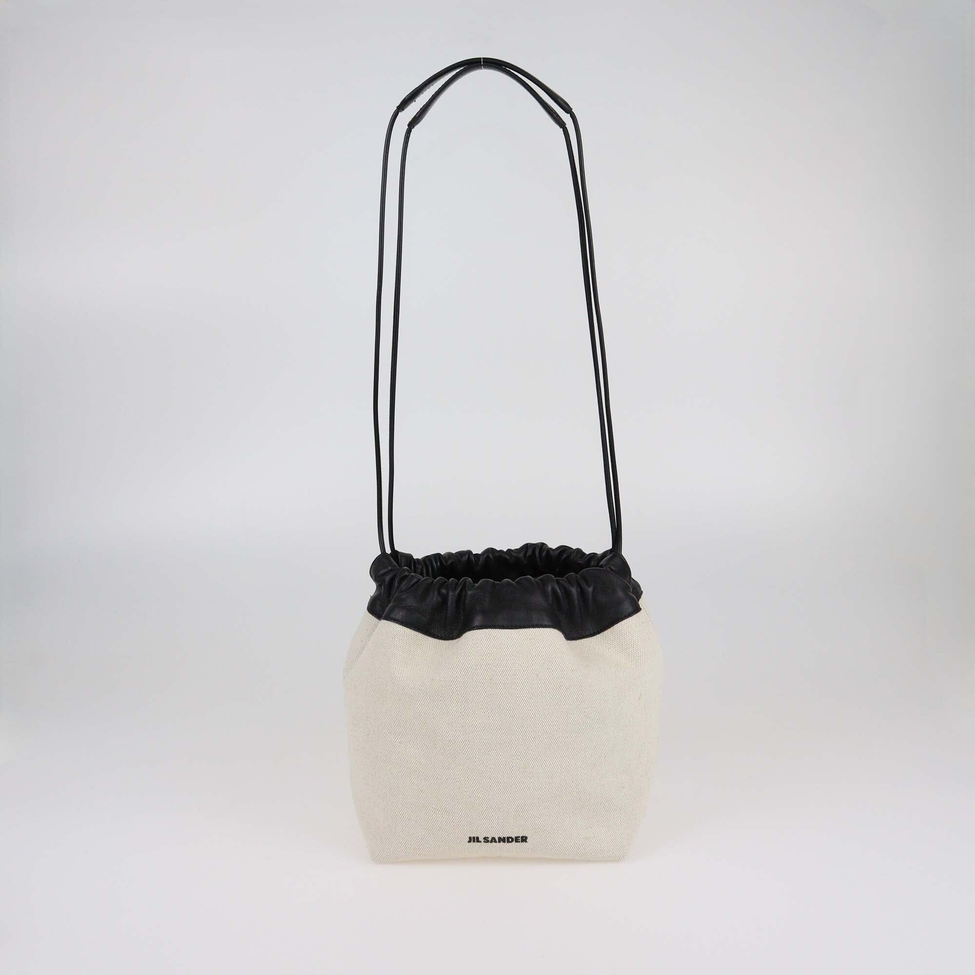 Jil Slander White Dumpling Bucket Bag Womens Jil Slander 