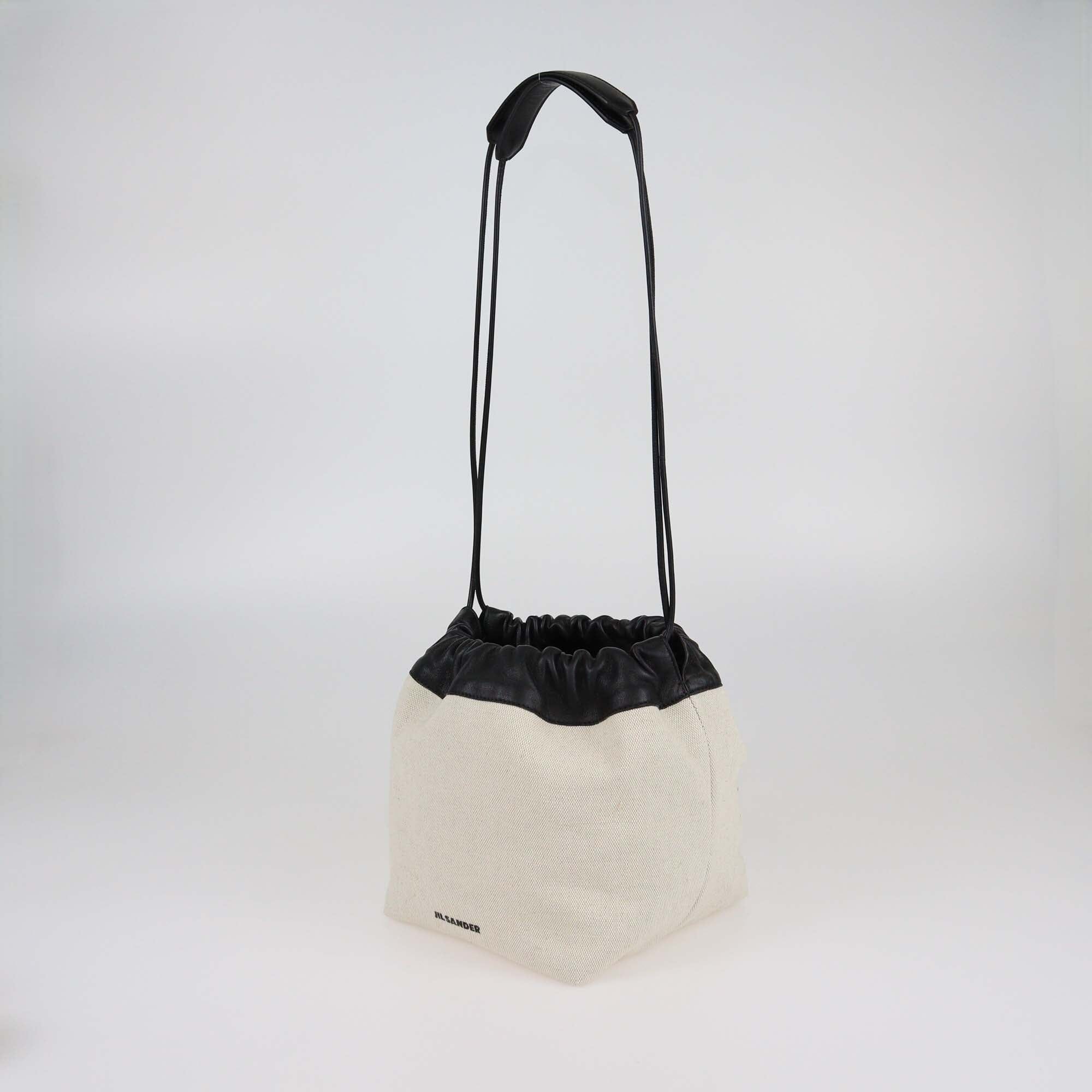 Jil Slander White Dumpling Bucket Bag Womens Jil Slander 