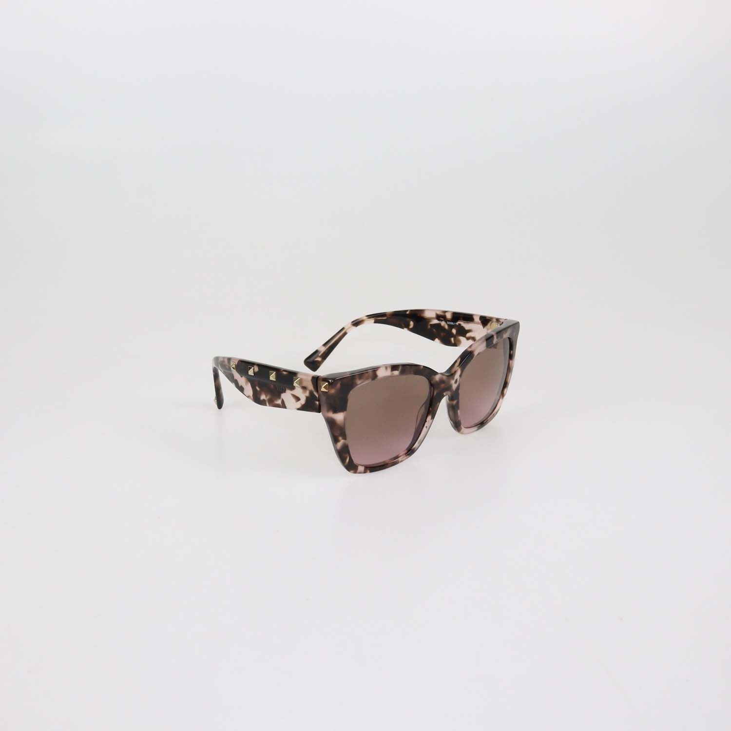 Valentino Havana/Brown Gradient Rockstud Sunglasses