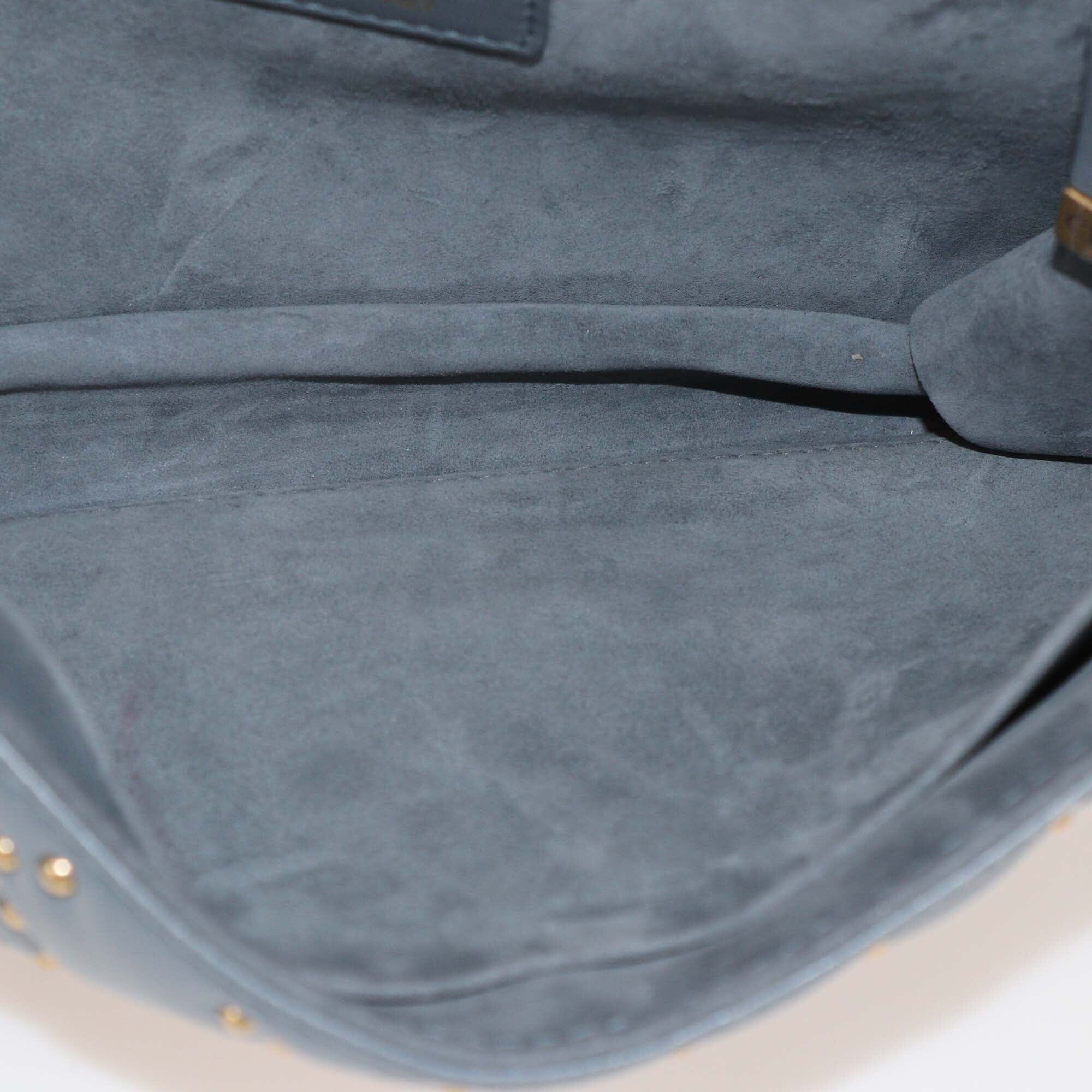 Christian Dior Grey Quilted Studded Medium Addict Flap Bag Womens Christian Dior 