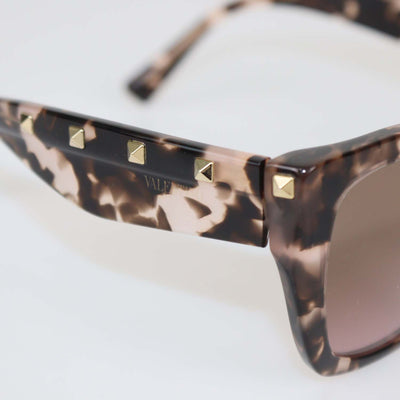 Valentino Havana/Brown Gradient Rockstud Sunglasses