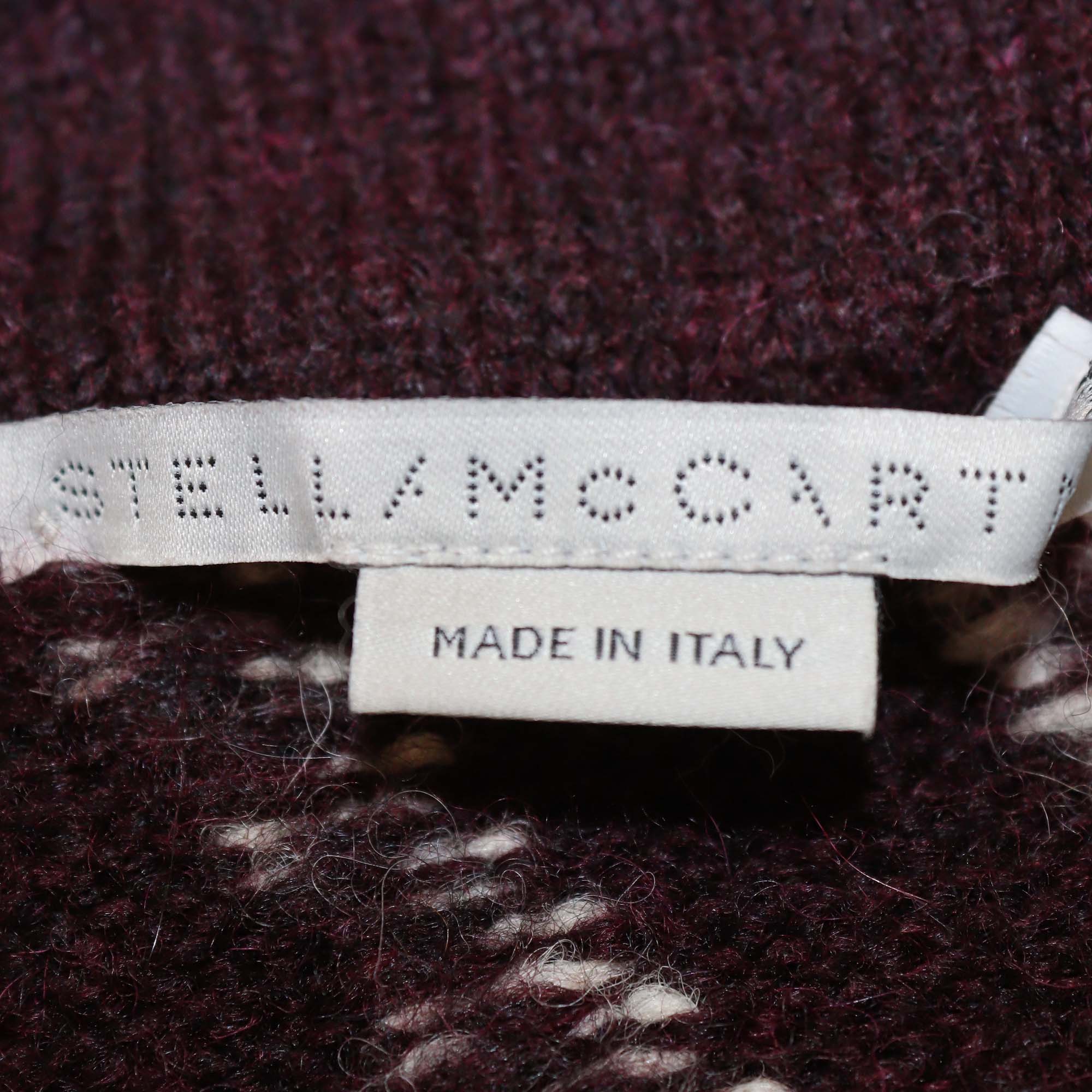 Stella McCartney Multicolor Striped Knitted Wool Midi Skirt