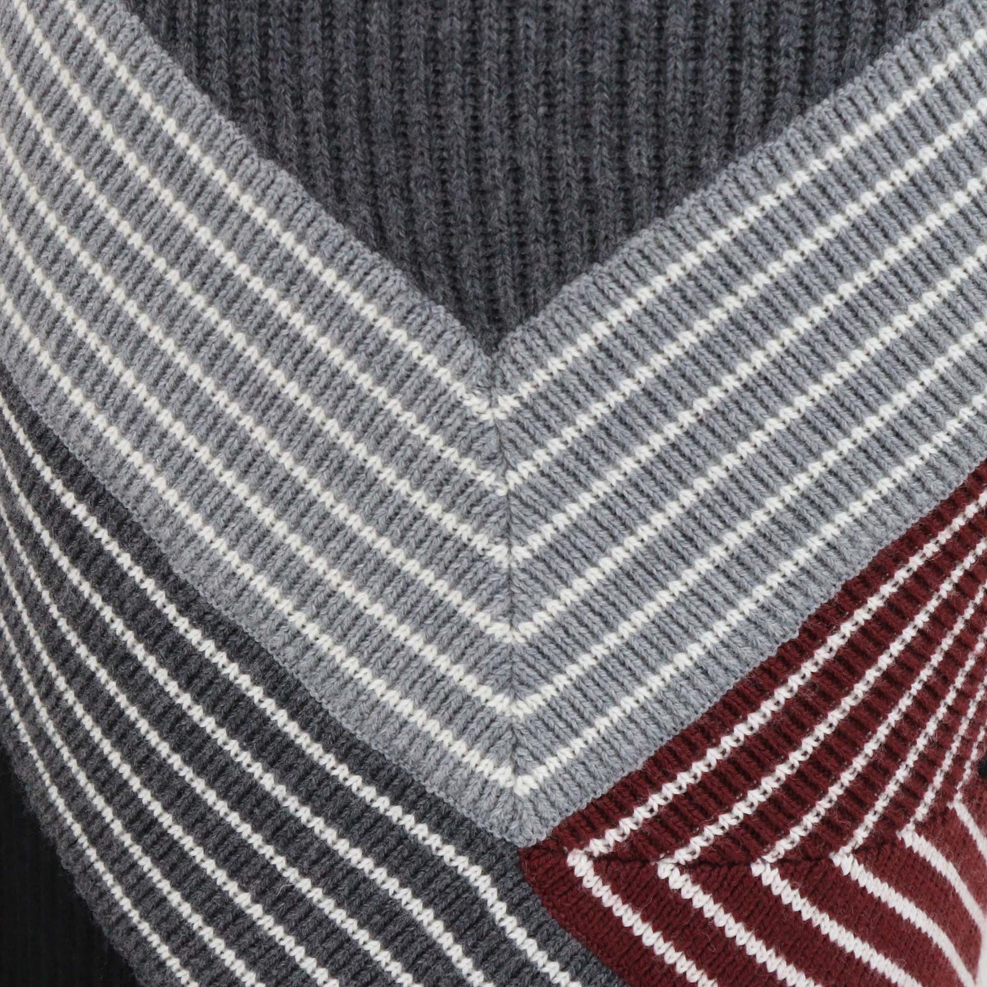 Stella McCartney Multicolor Striped Knitted Wool Midi Skirt