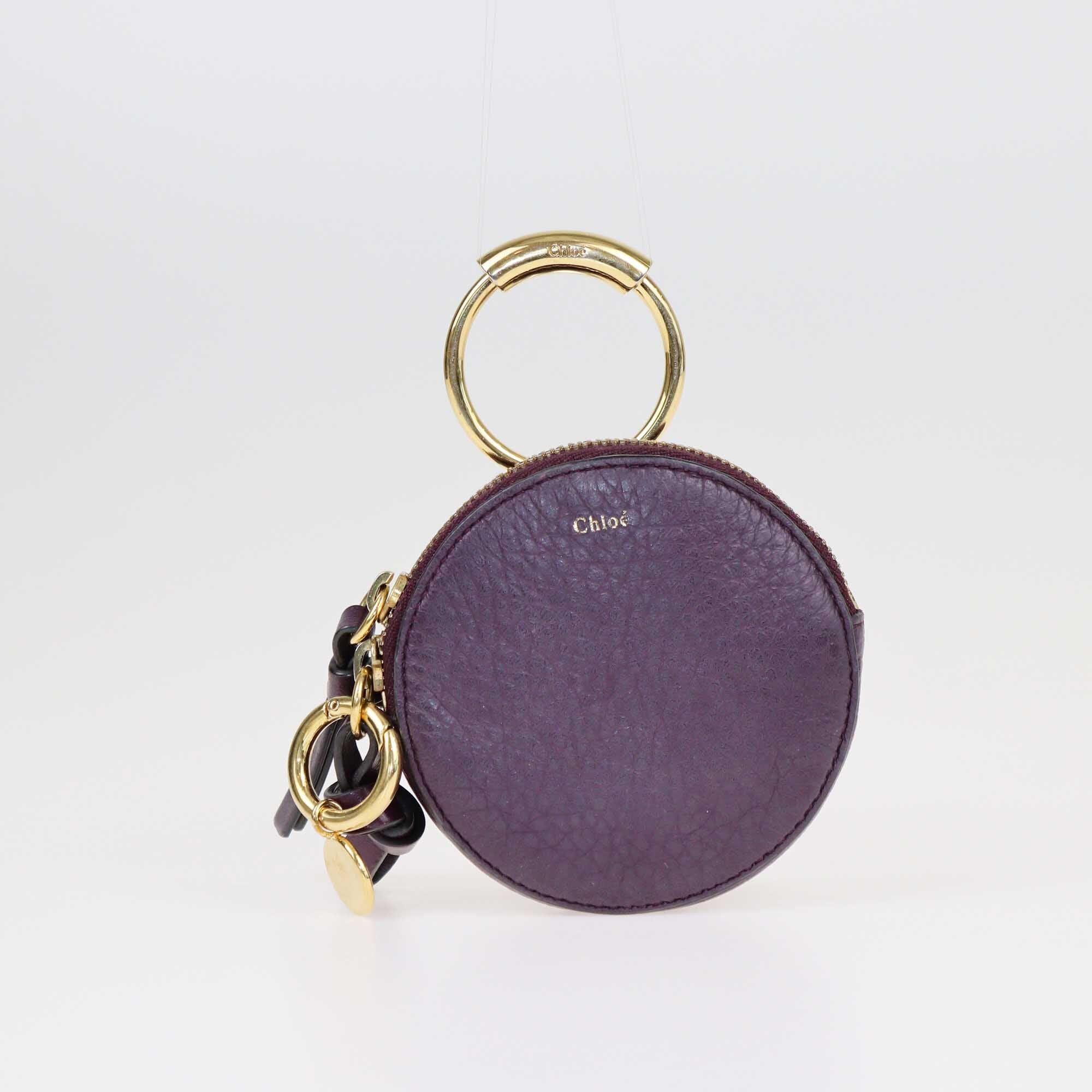 Chloe Purple Round Coin Purse