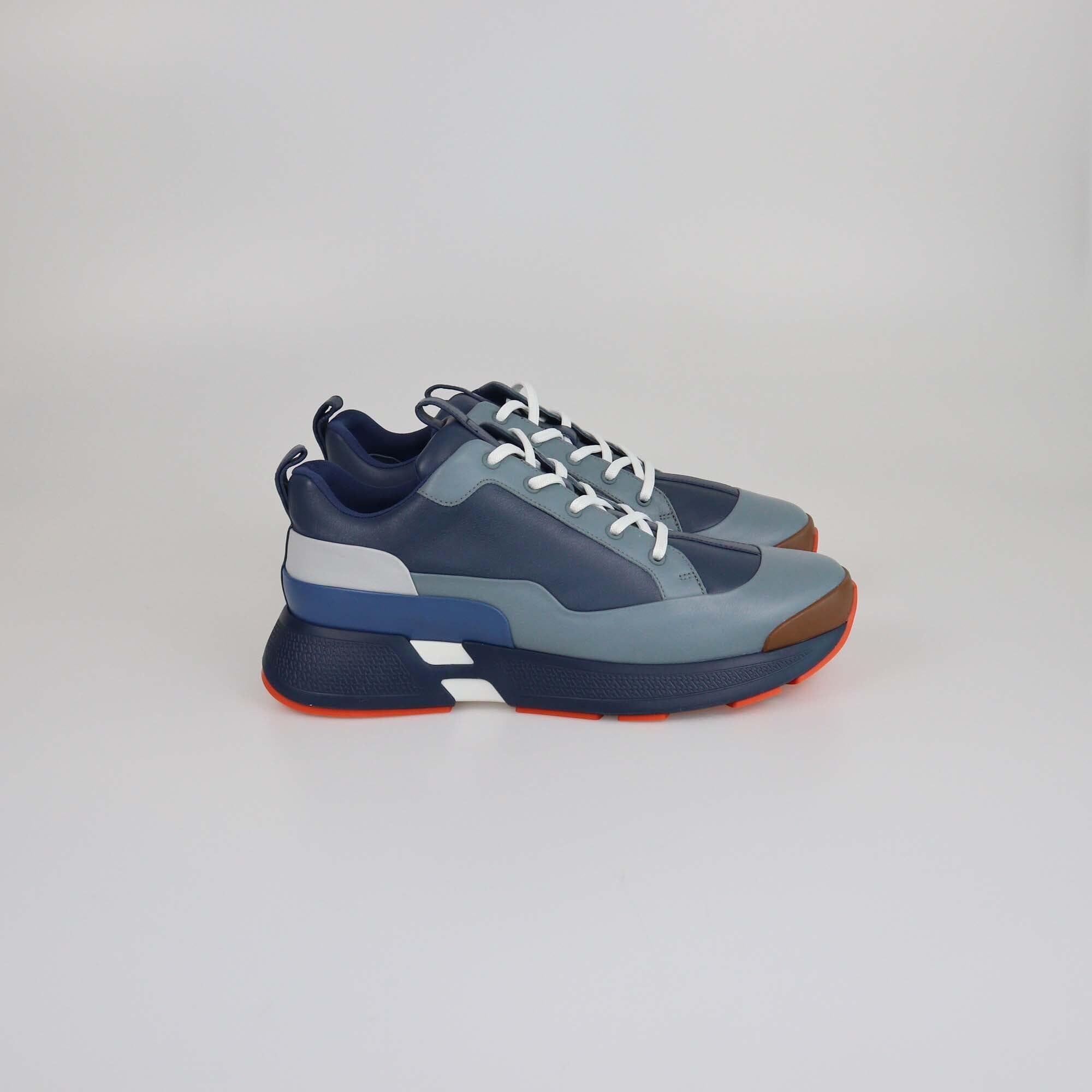 Hermes Multicolor Blue Navy Hugo Sneakers Mens Hermes 