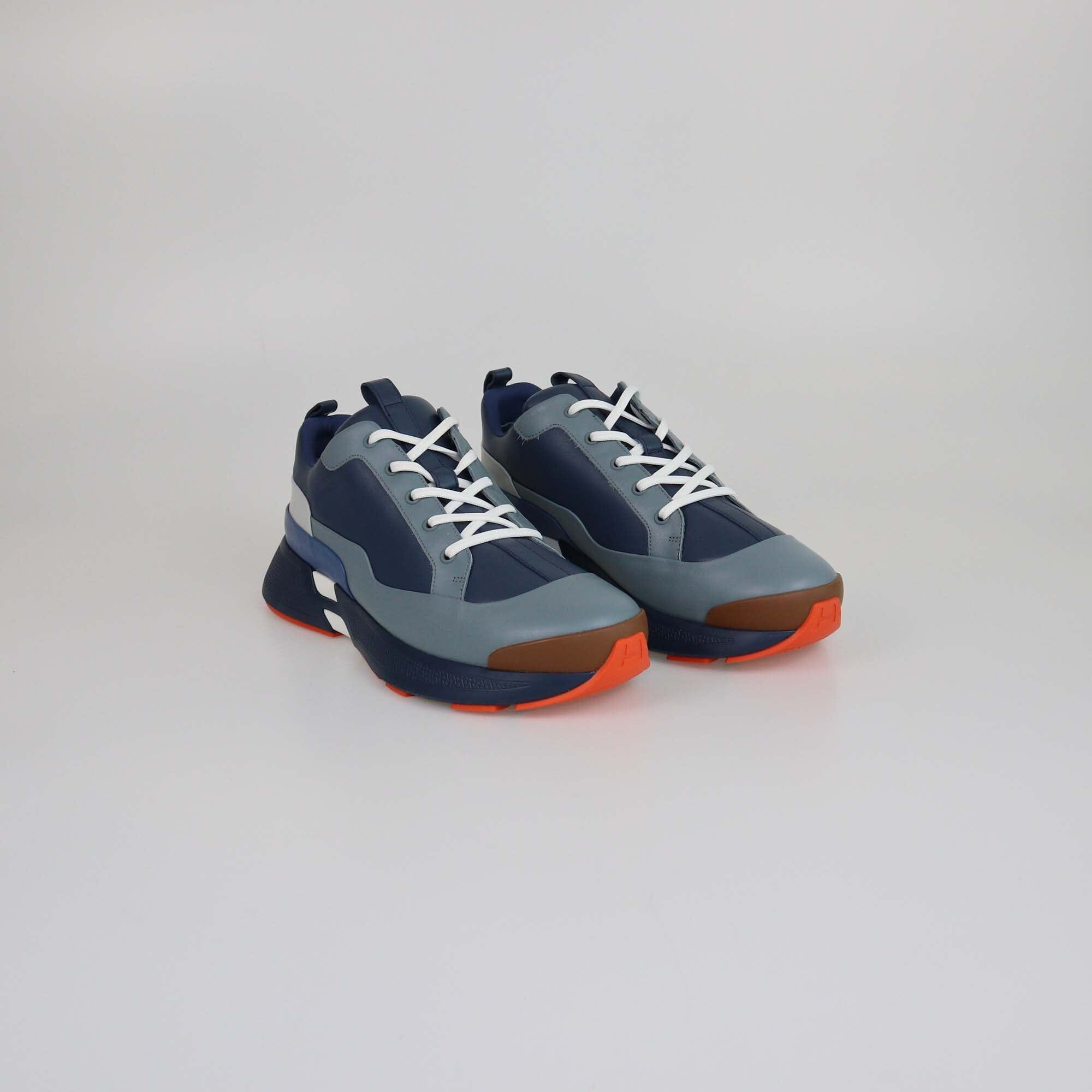 Hermes Multicolor Blue Navy Hugo Sneakers Mens Hermes 