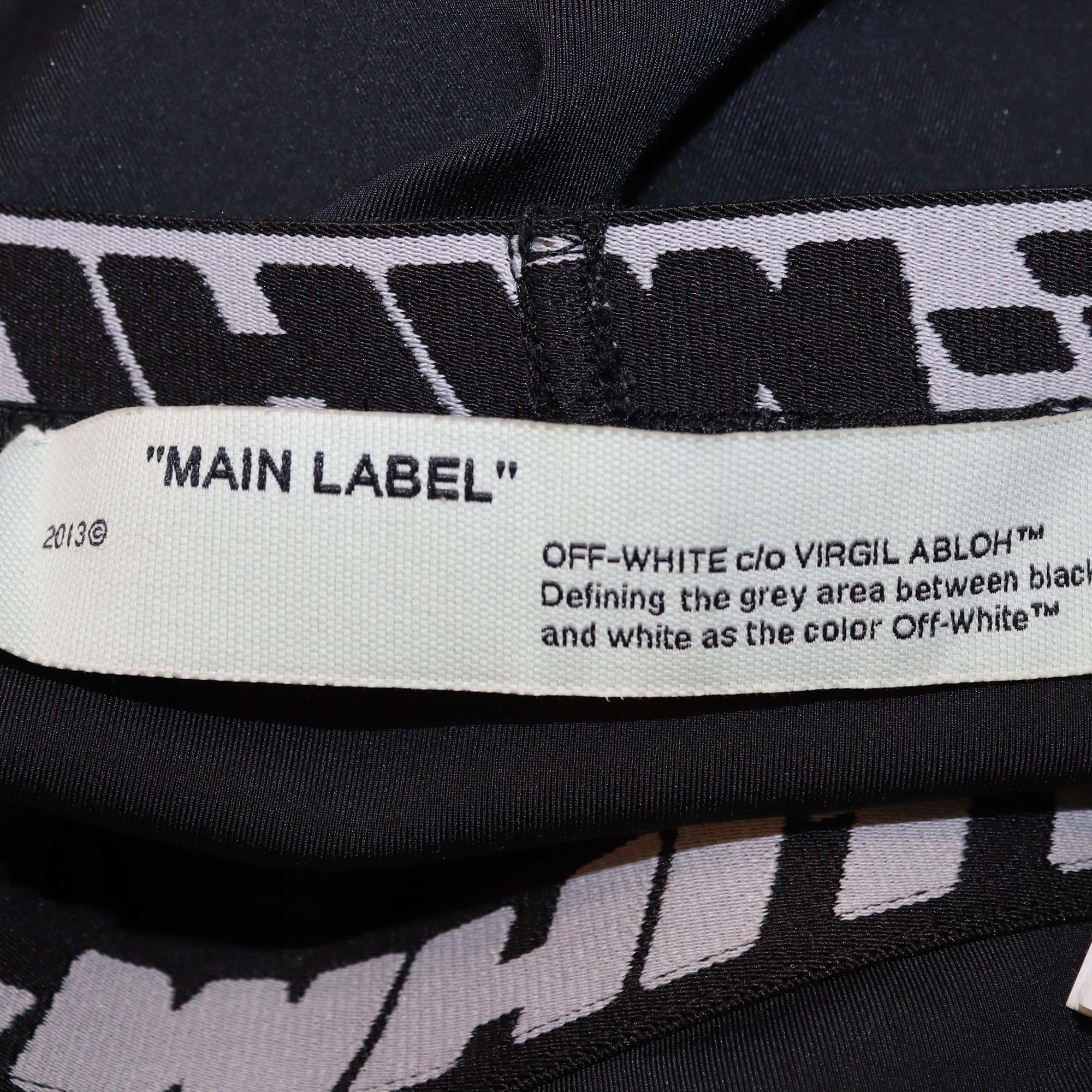 Off-White Black Logo Waist Band Active Pencil Skirt