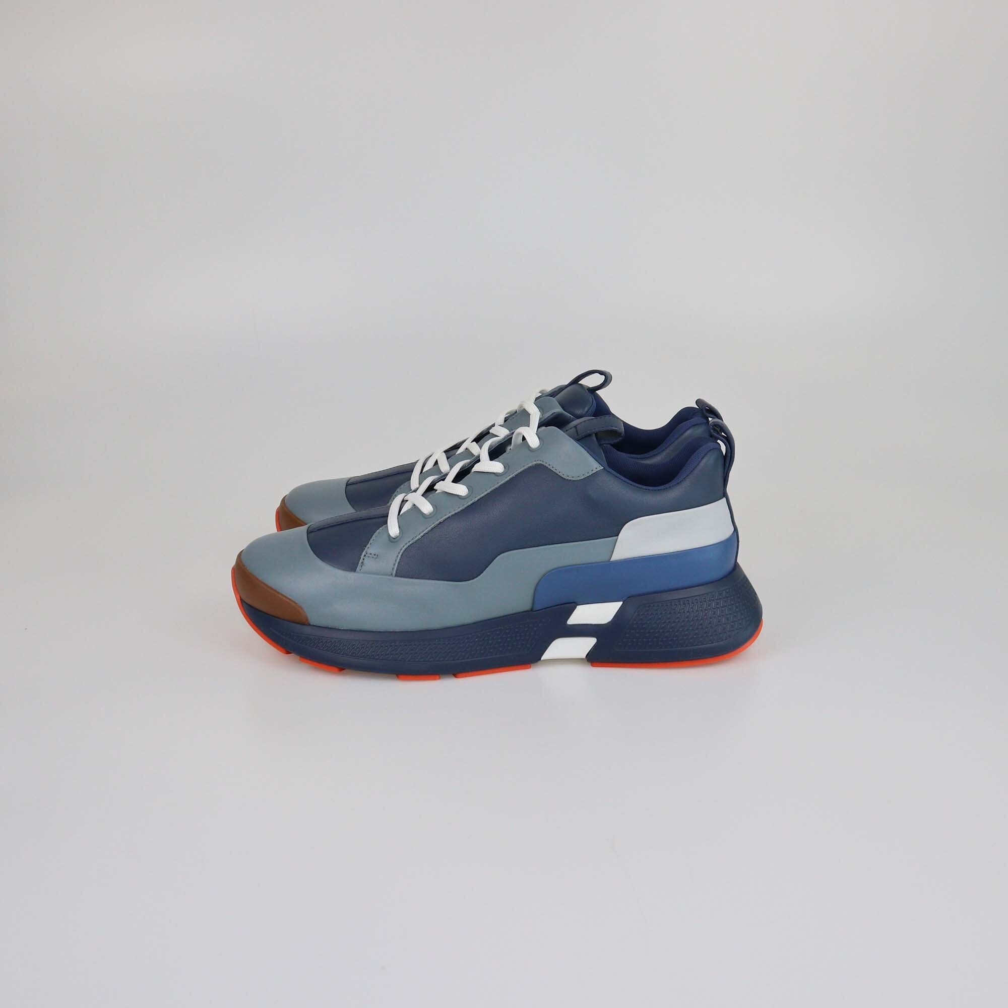 Hermes Multicolor Blue Navy Hugo Sneakers Mens Hermes 