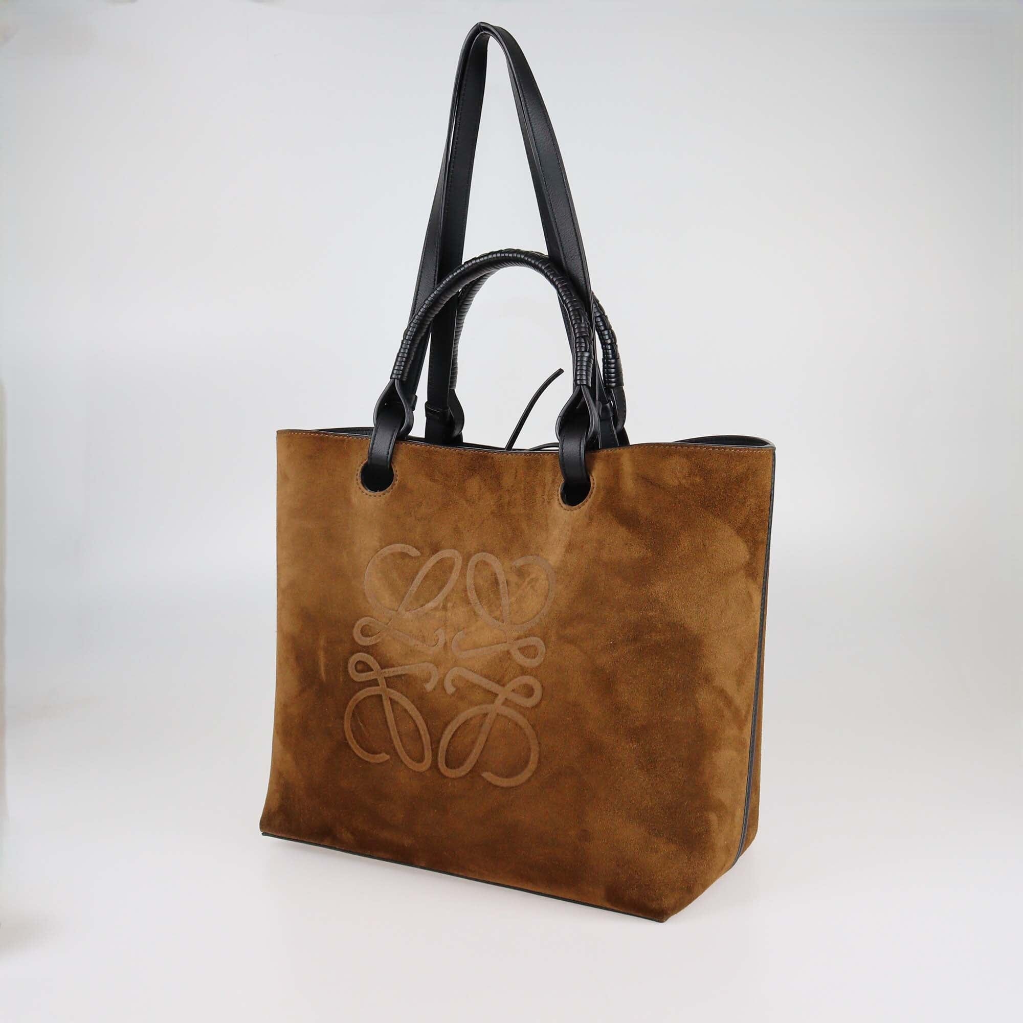Loewe Cacao/Black Anagram Tote Womens Loewe 