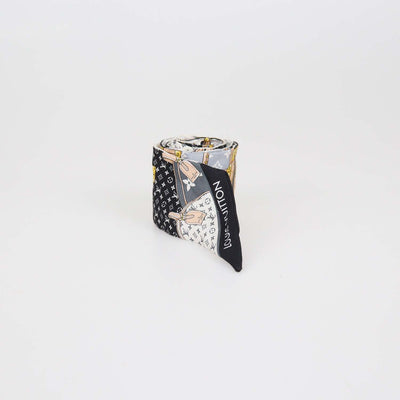 Louis Vuitton Black Silk Monogram Confidential Bandeau
