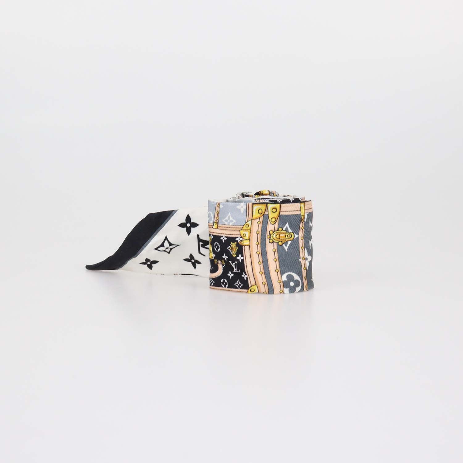 Louis Vuitton Black Silk Monogram Confidential Bandeau