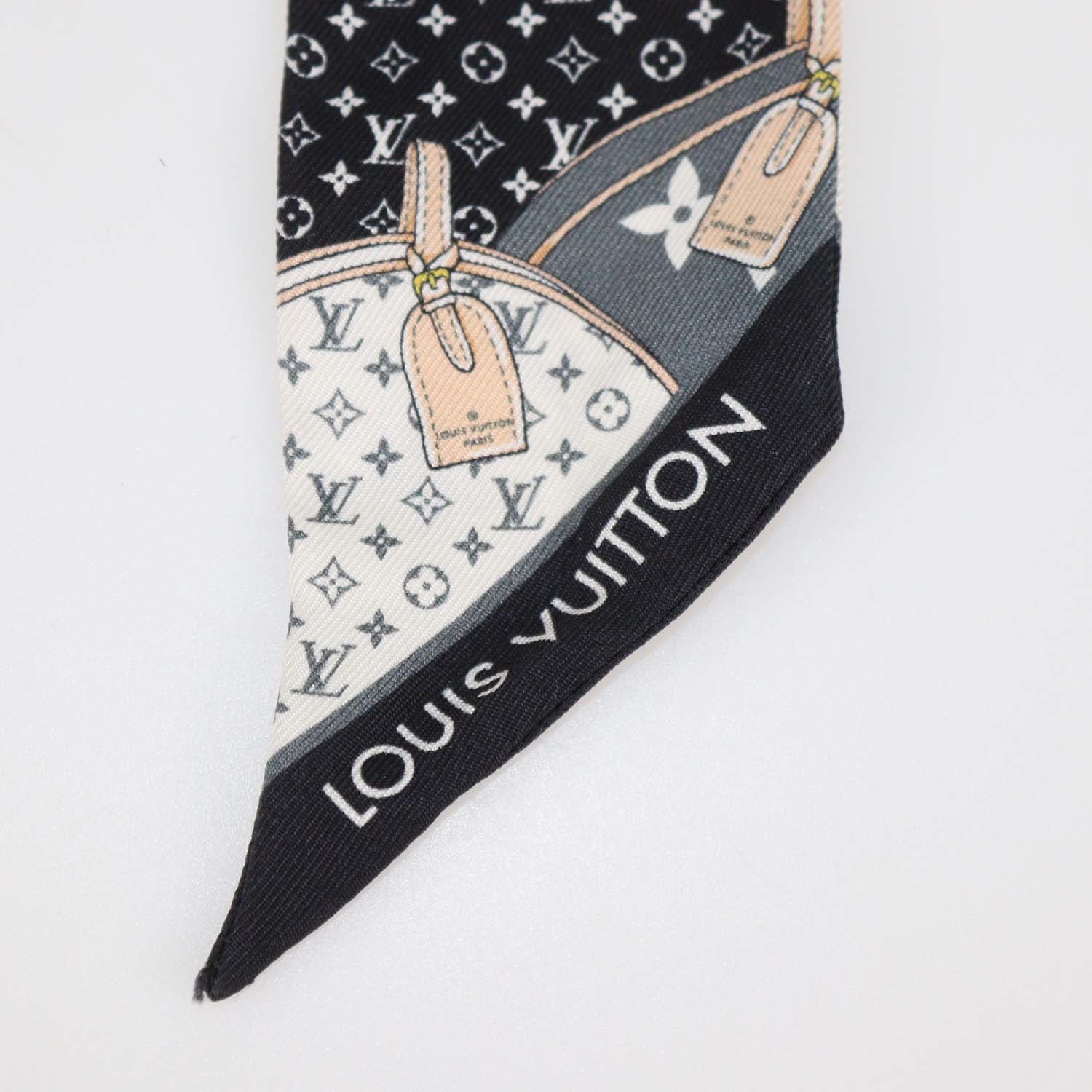 Louis Vuitton Black Silk Monogram Confidential Bandeau