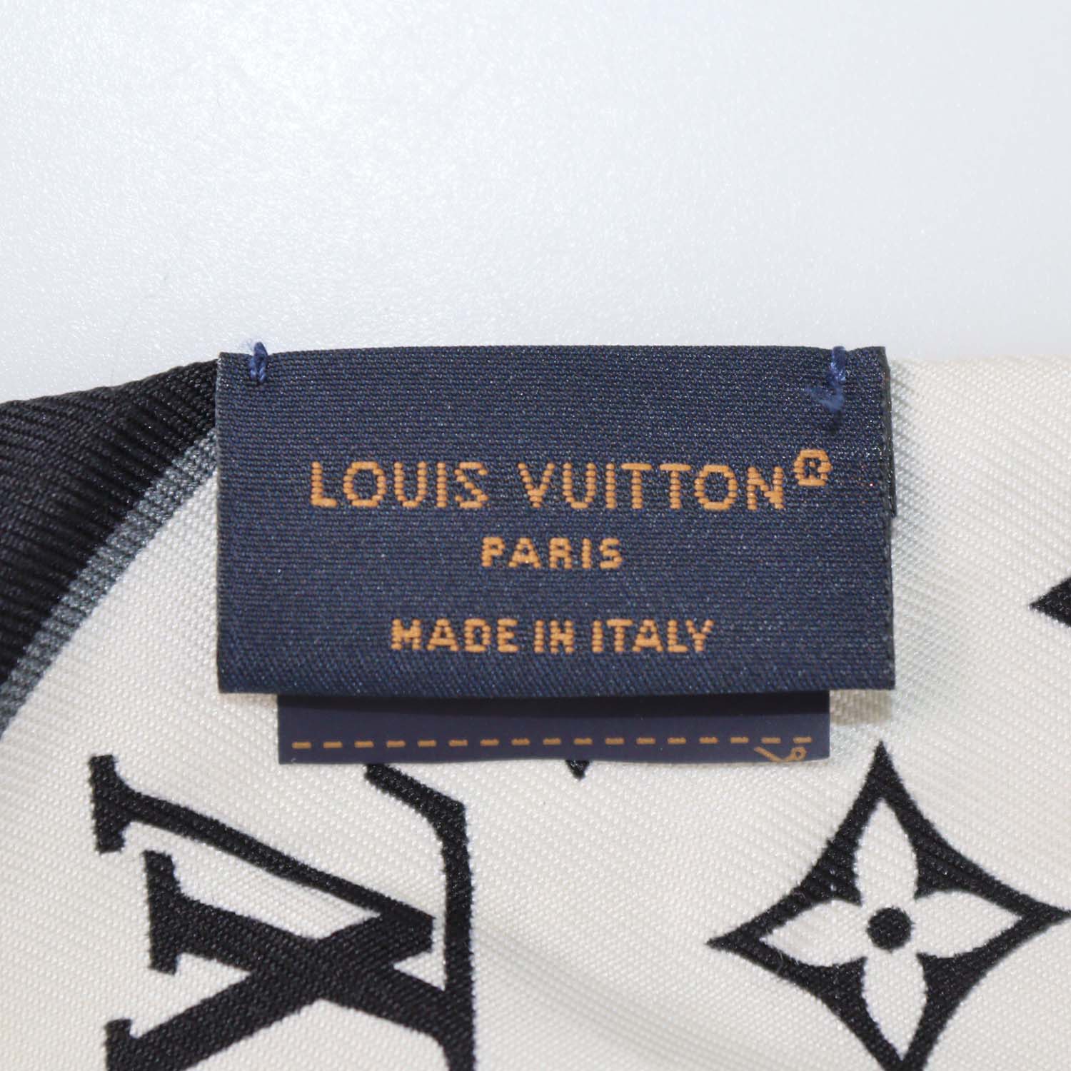 Louis Vuitton Black Silk Monogram Confidential Bandeau