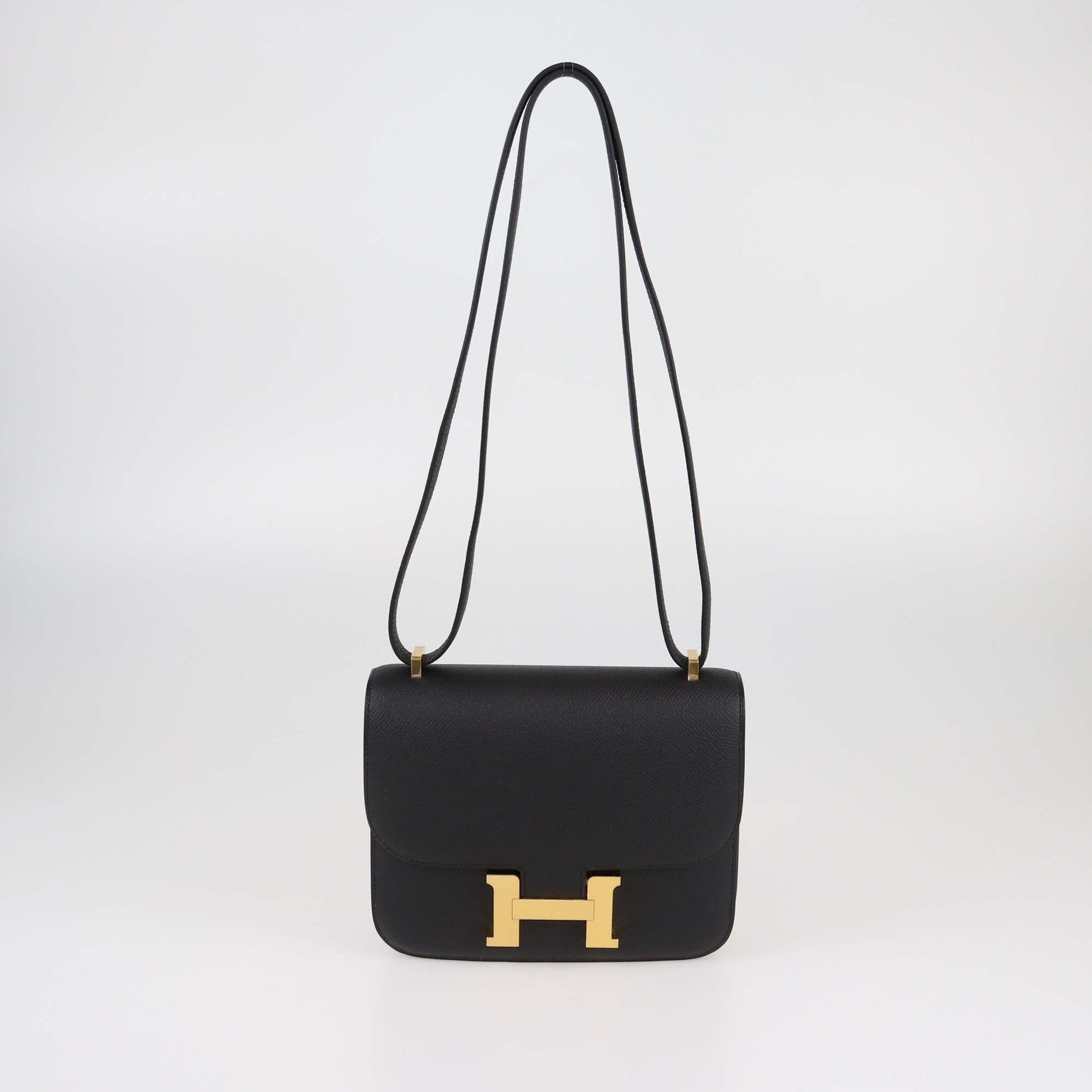 Hermes Black Epsom Mini Constance III Bag Womens Hermes 