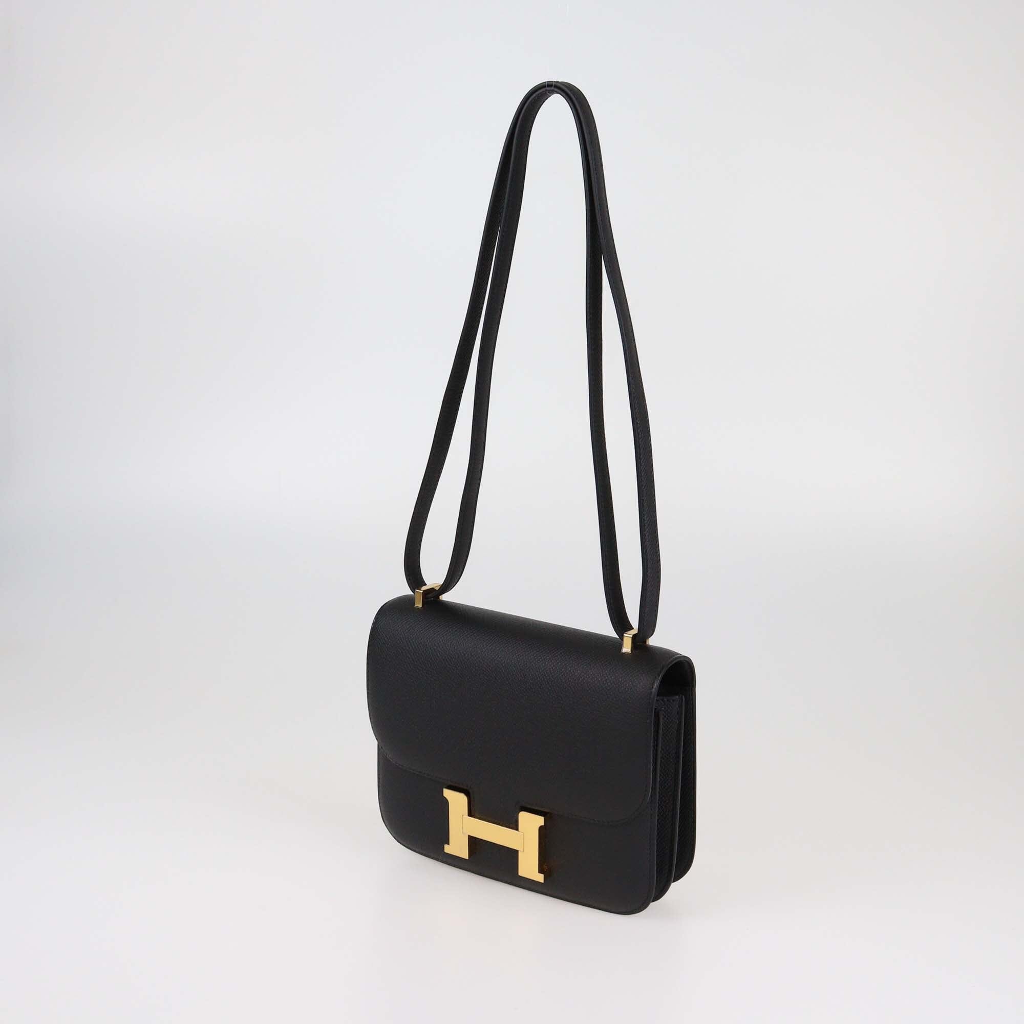 Hermes Black Epsom Mini Constance III Bag Womens Hermes 