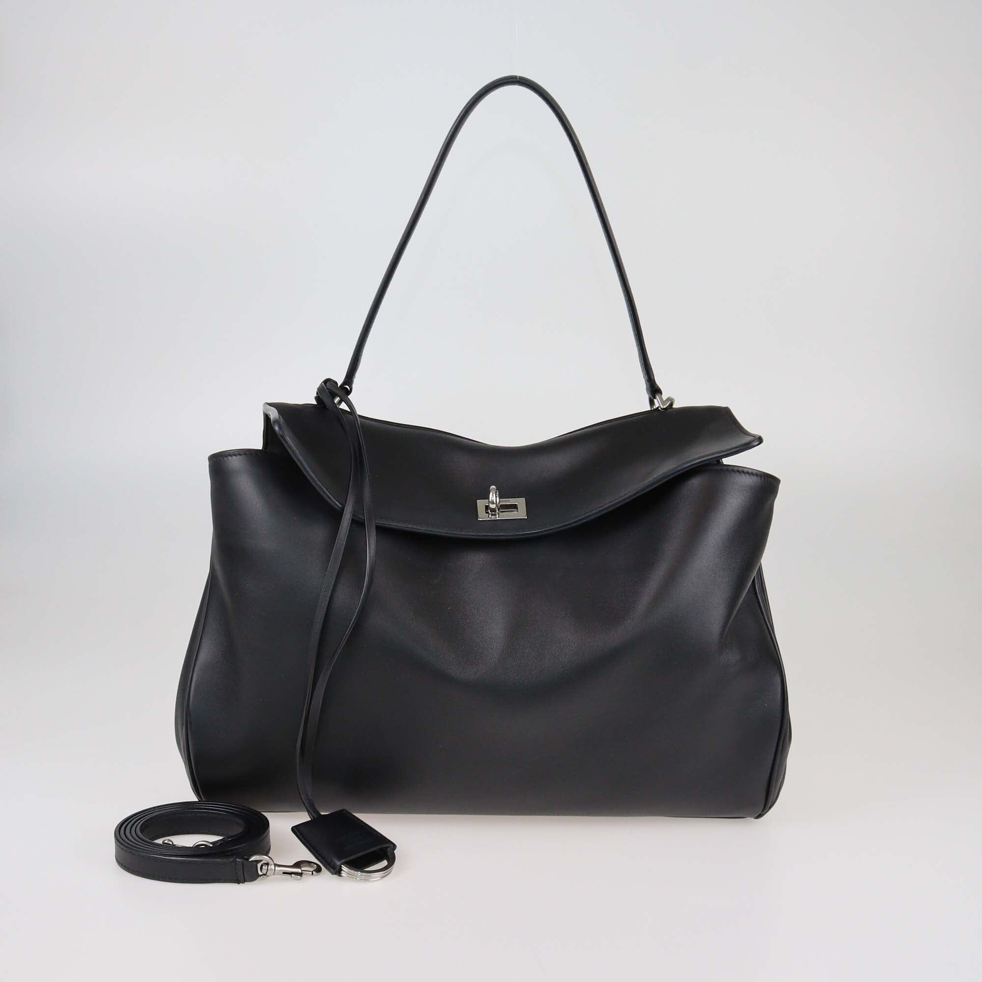 Balenciaga Black Medium Rodeo Handle Bag Womens Balenciaga 