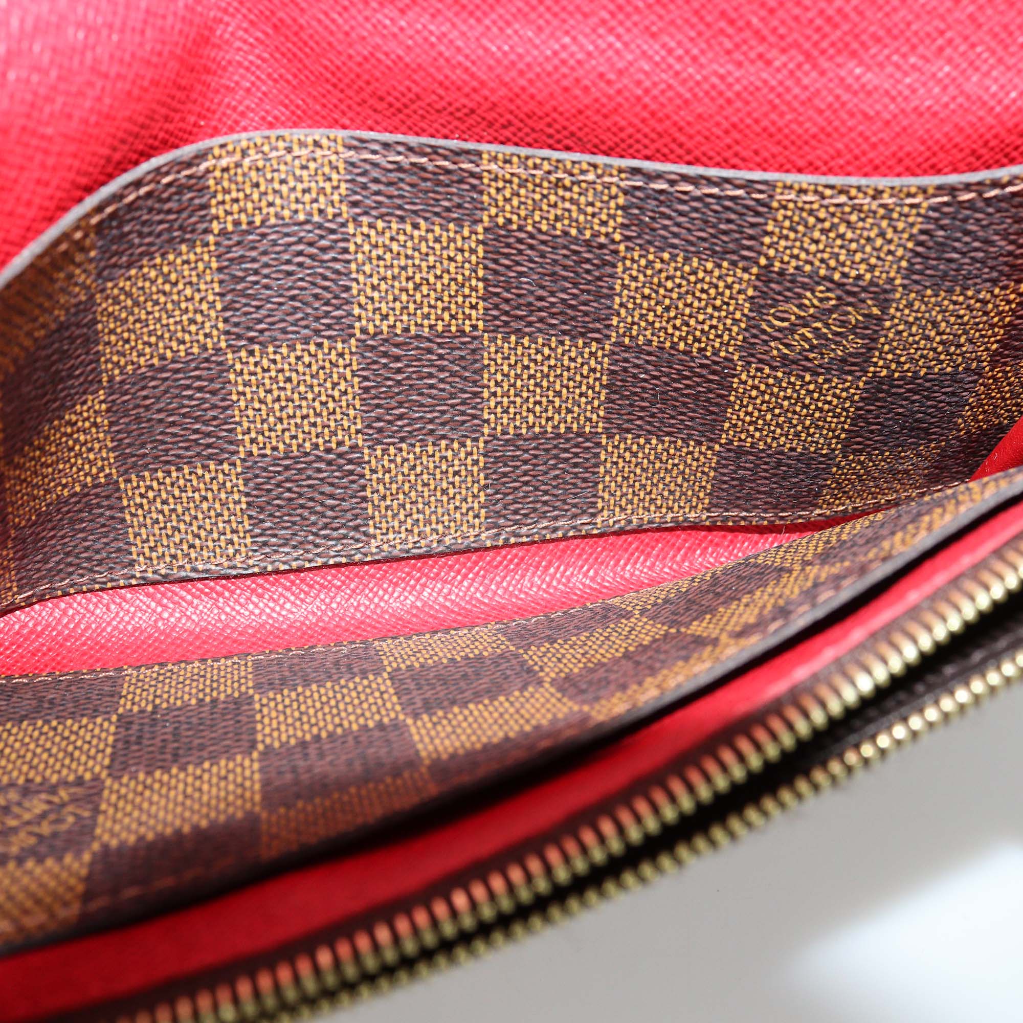 Louis Vuitton Damier Ebene Canvas Leather Emilie Wallet