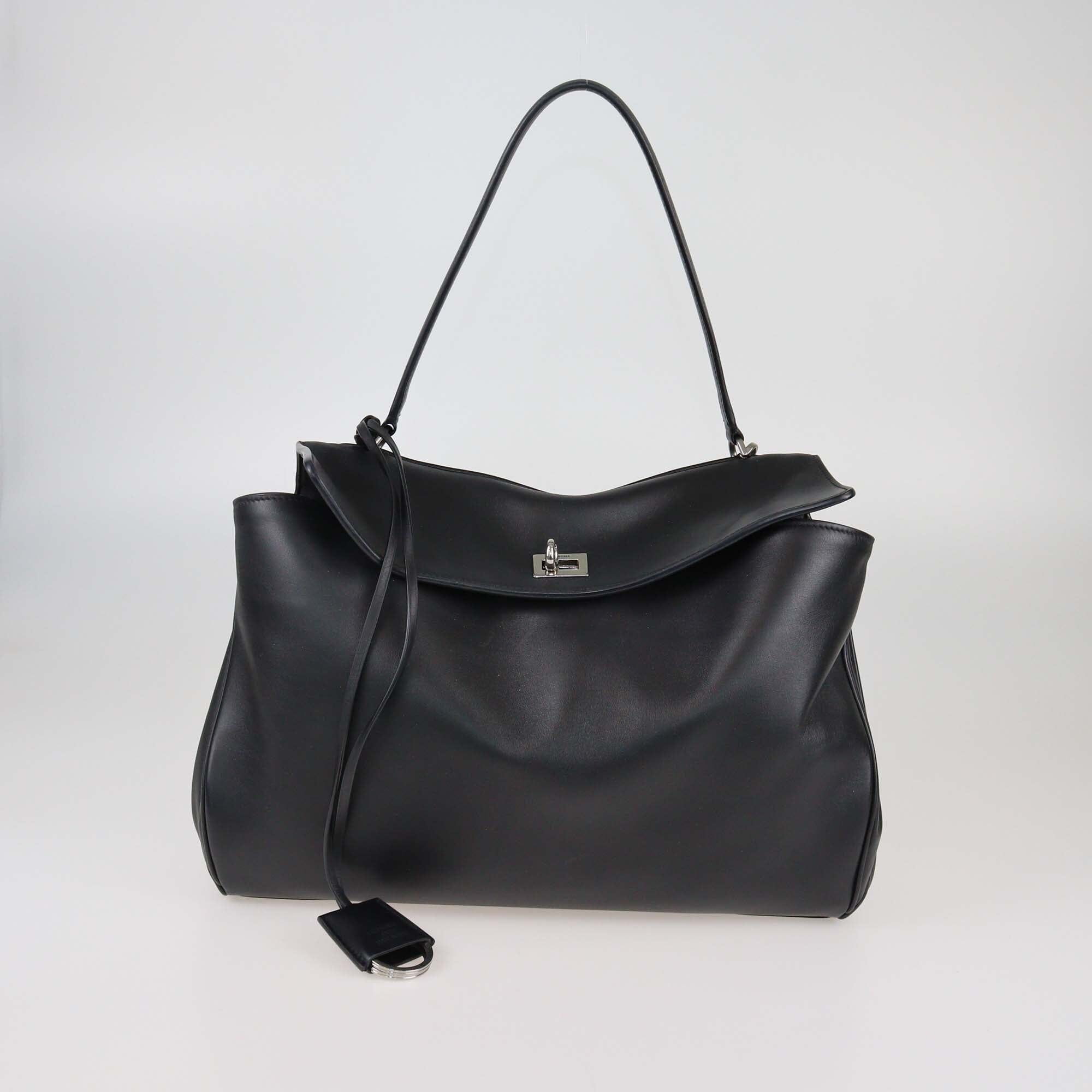 Balenciaga Black Medium Rodeo Handle Bag Womens Balenciaga 