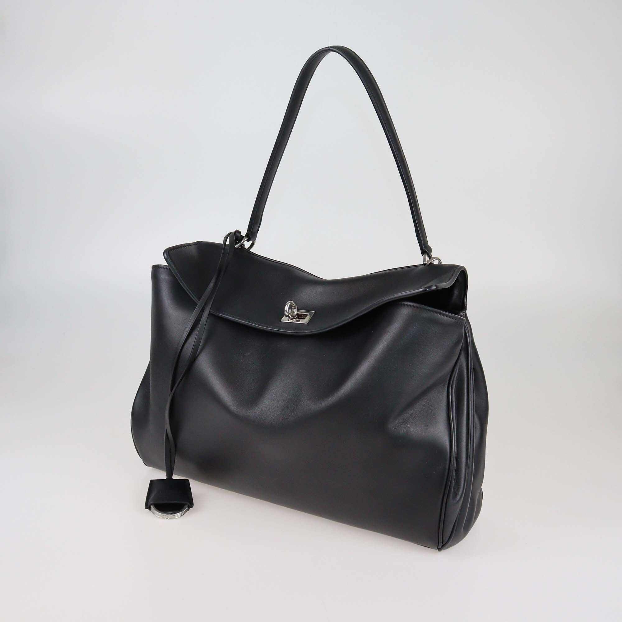 Balenciaga Black Medium Rodeo Handle Bag Womens Balenciaga 