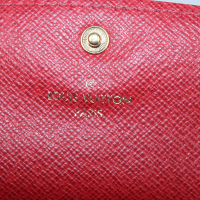 Louis Vuitton Damier Ebene Canvas Leather Emilie Wallet