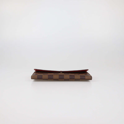 Louis Vuitton Damier Ebene Canvas Leather Emilie Wallet
