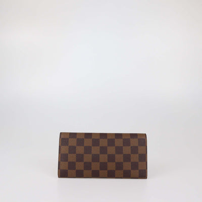 Louis Vuitton Damier Ebene Canvas Leather Emilie Wallet