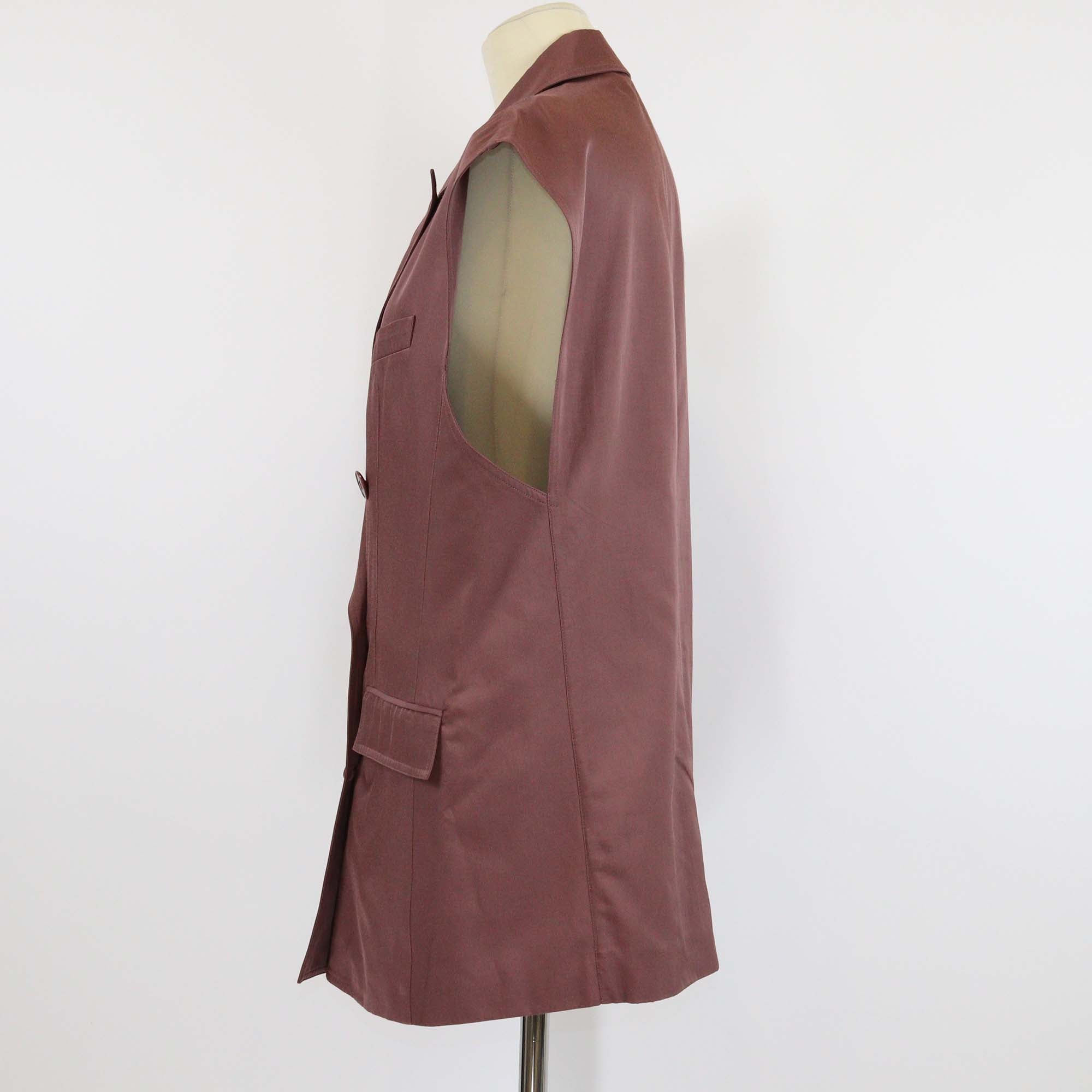 Tibi Cinnamon Drapey Oversize Double Breasted Vest