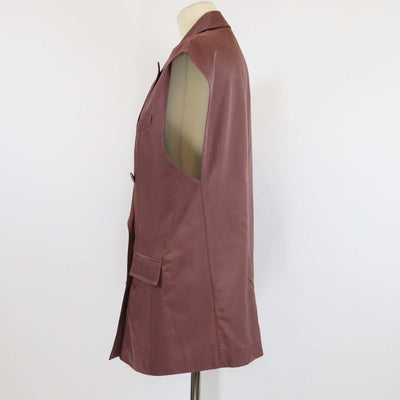 Tibi Cinnamon Drapey Oversize Double Breasted Vest